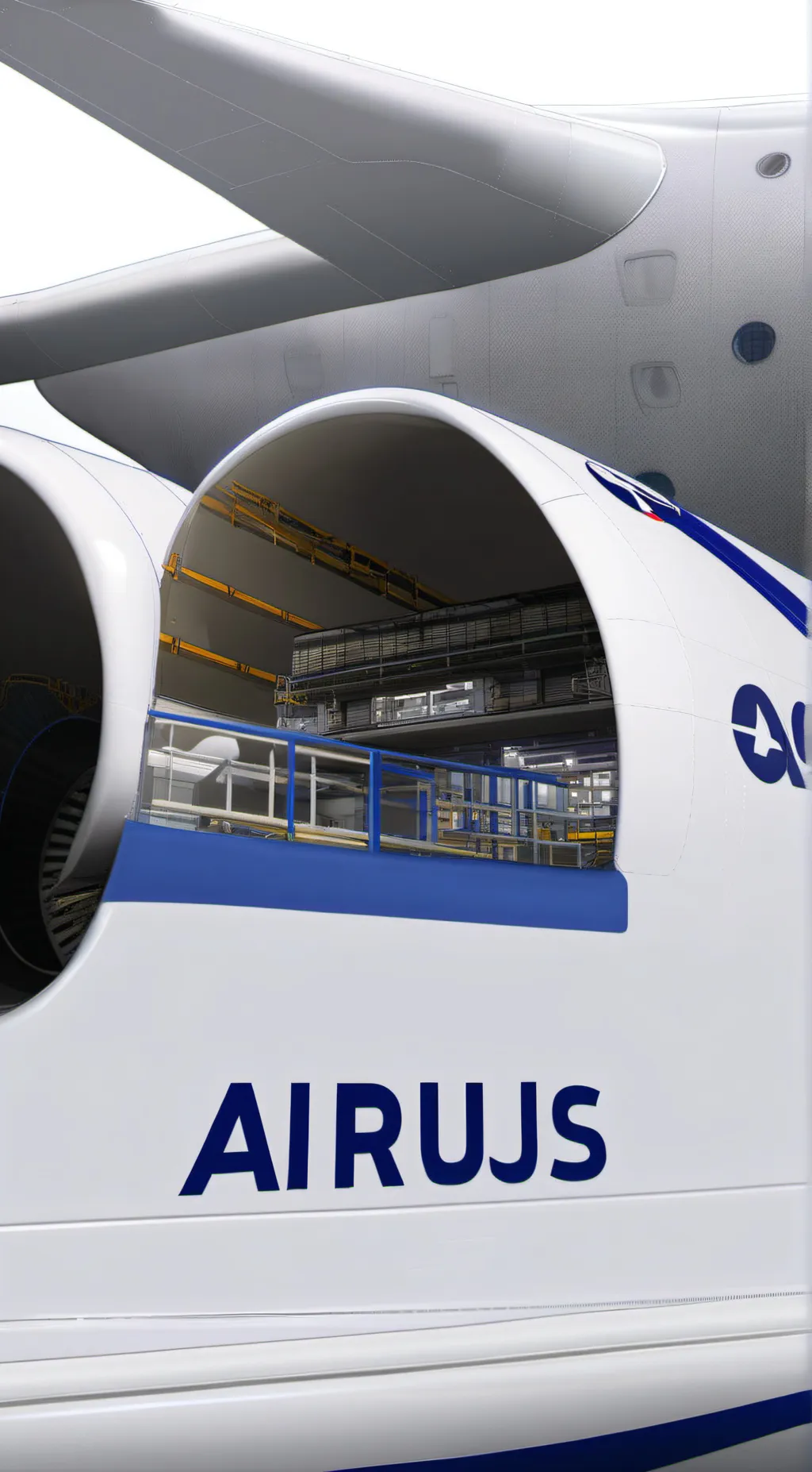 ai character: Airbus Beluga background