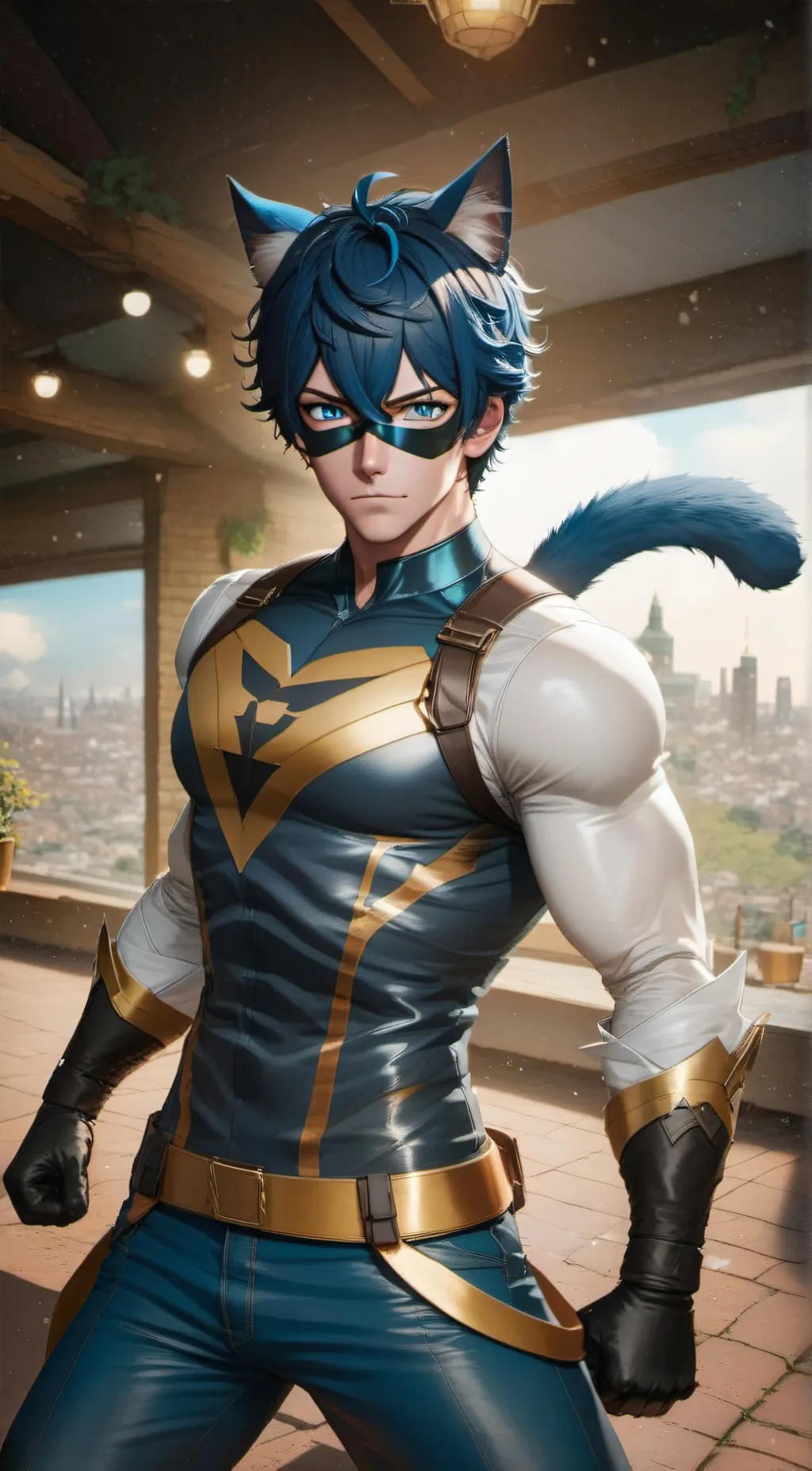 ai character: Glacial Knight  background