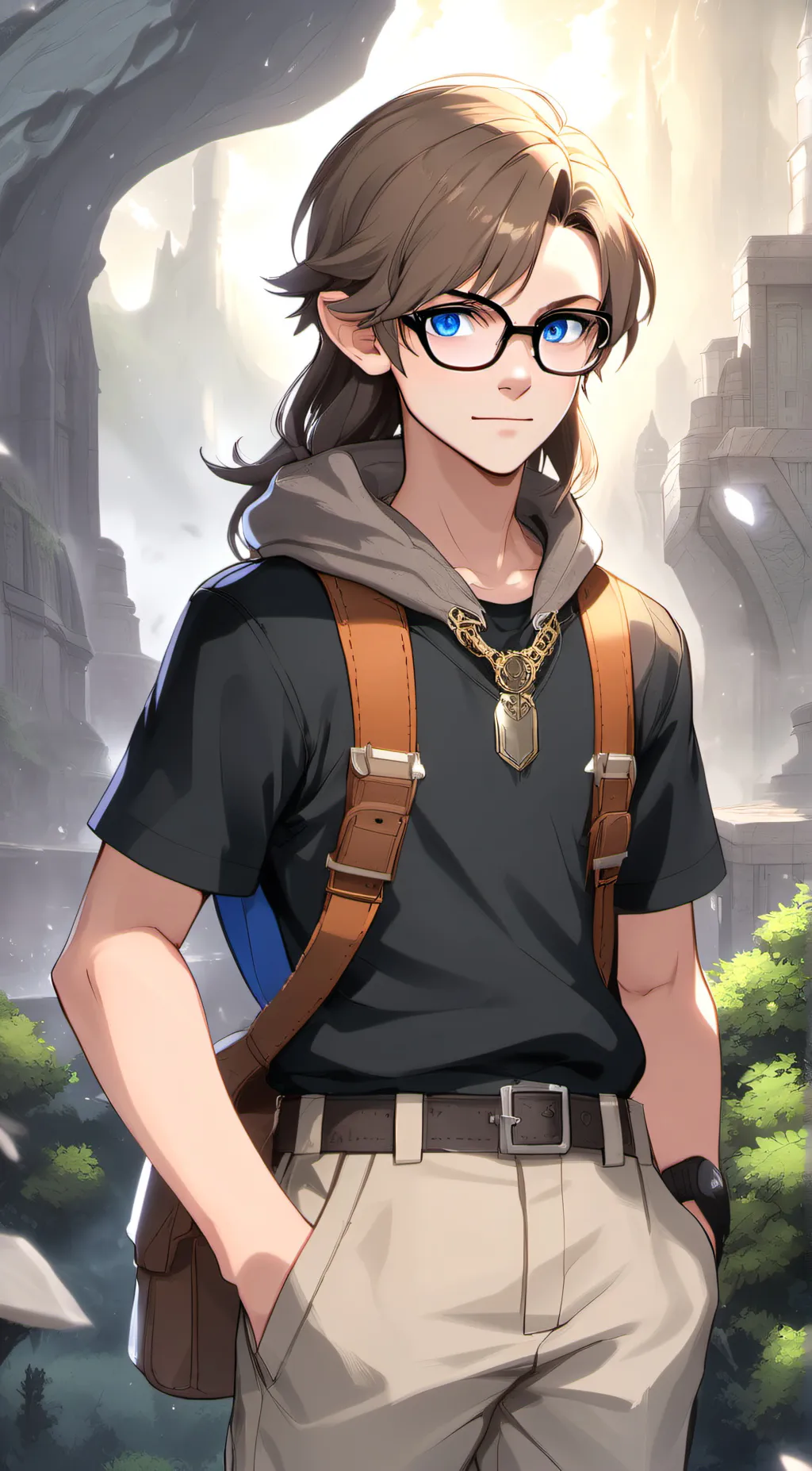 ai character: Its me... IRL background