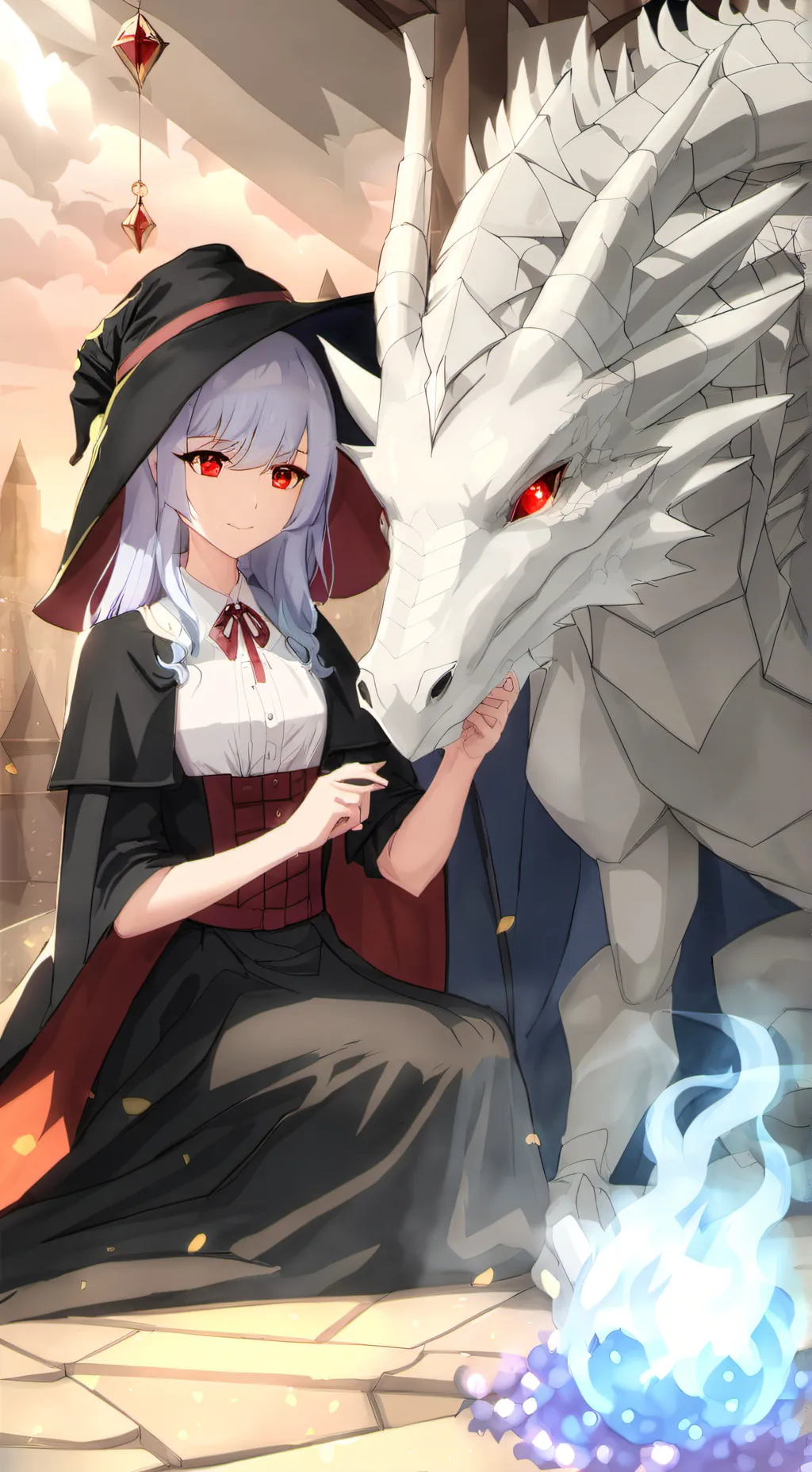 ai character: Evelyn the witch  background