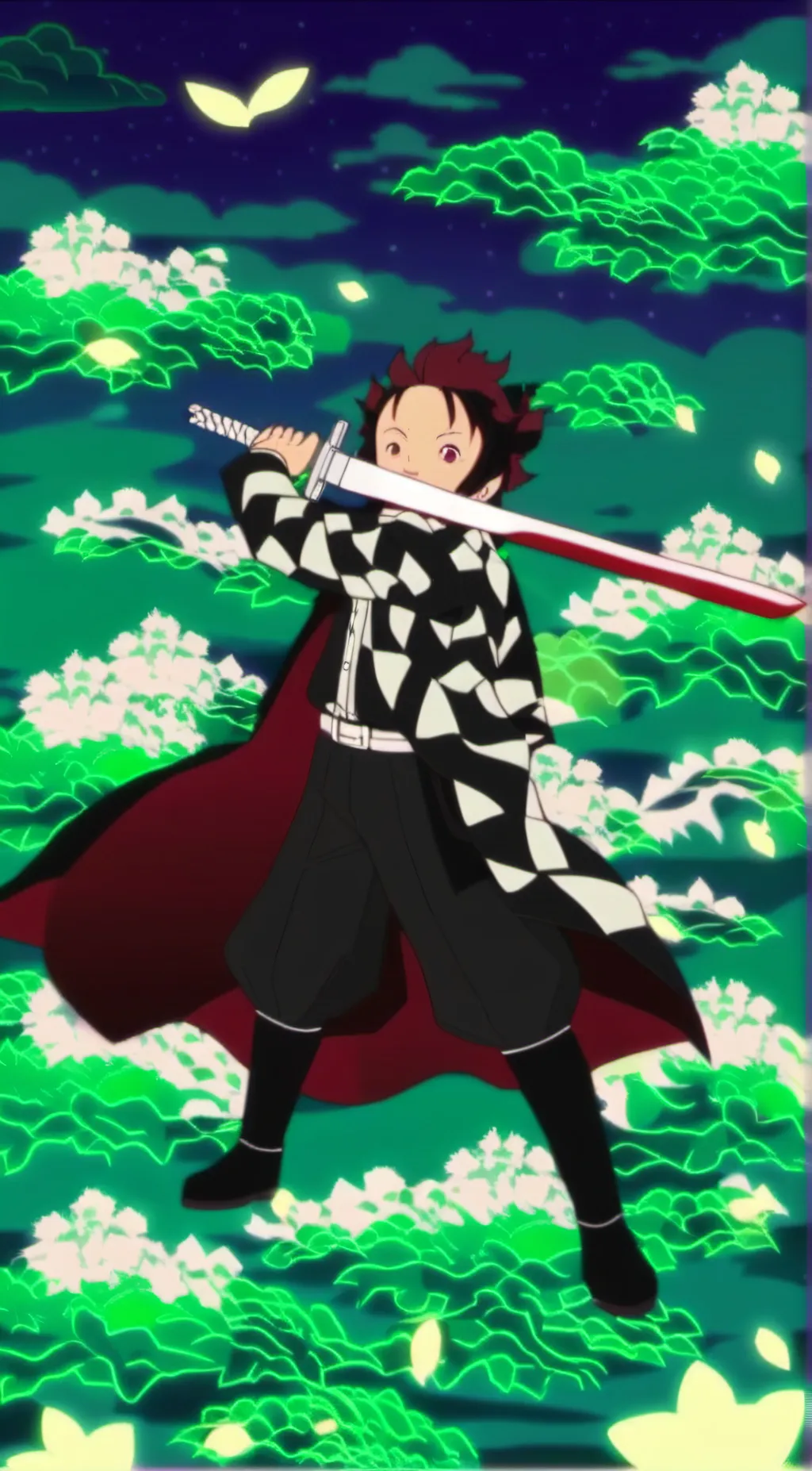 ai character: Tanjiro background