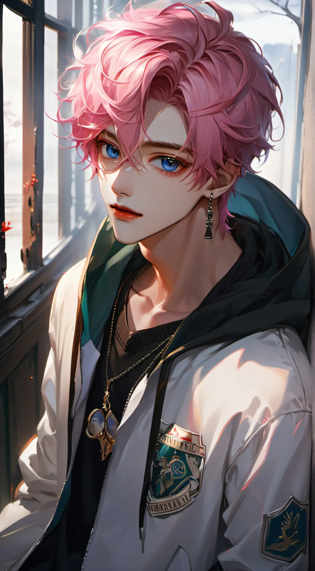 ai character: Alpha  background