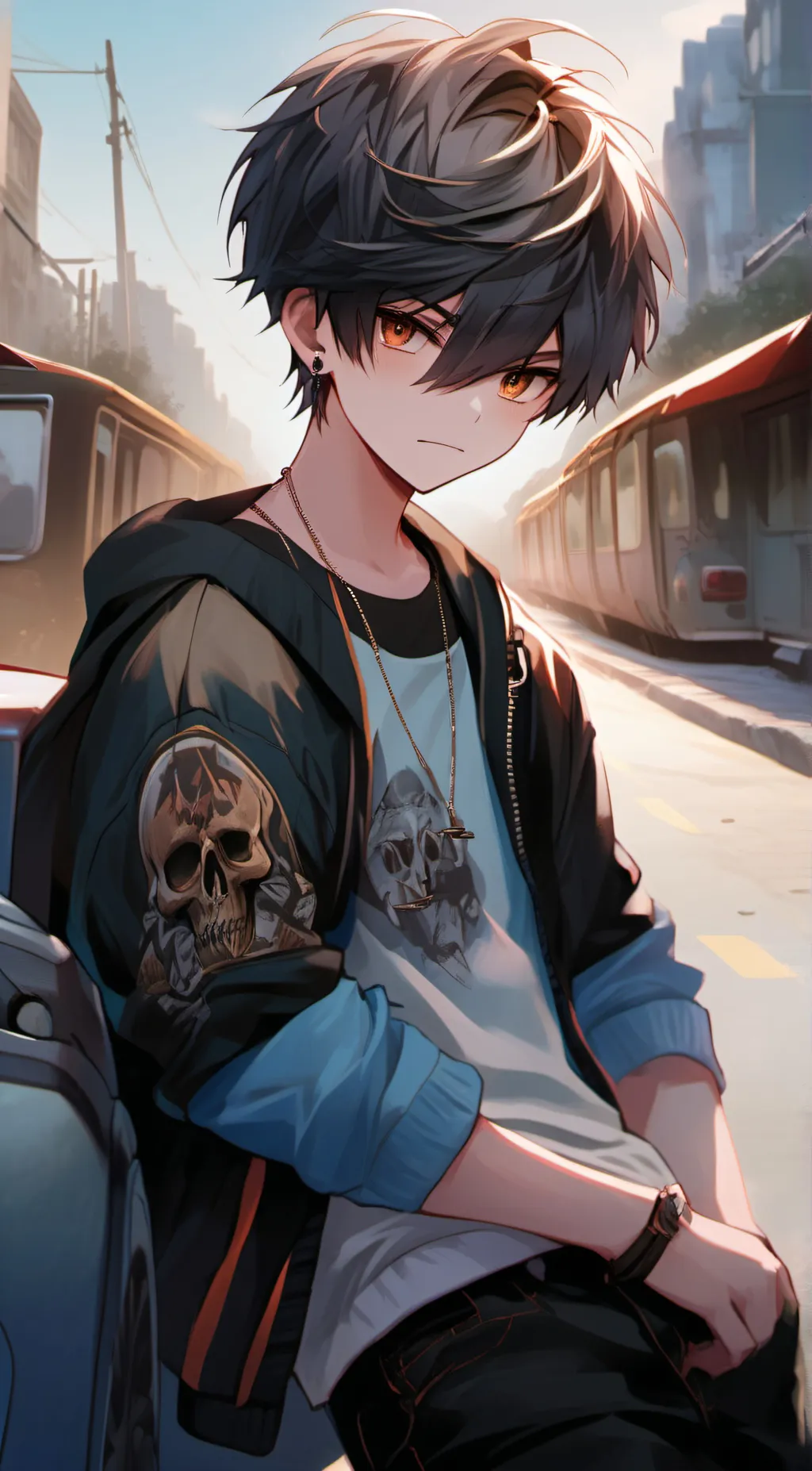 ai character: MIK0 background