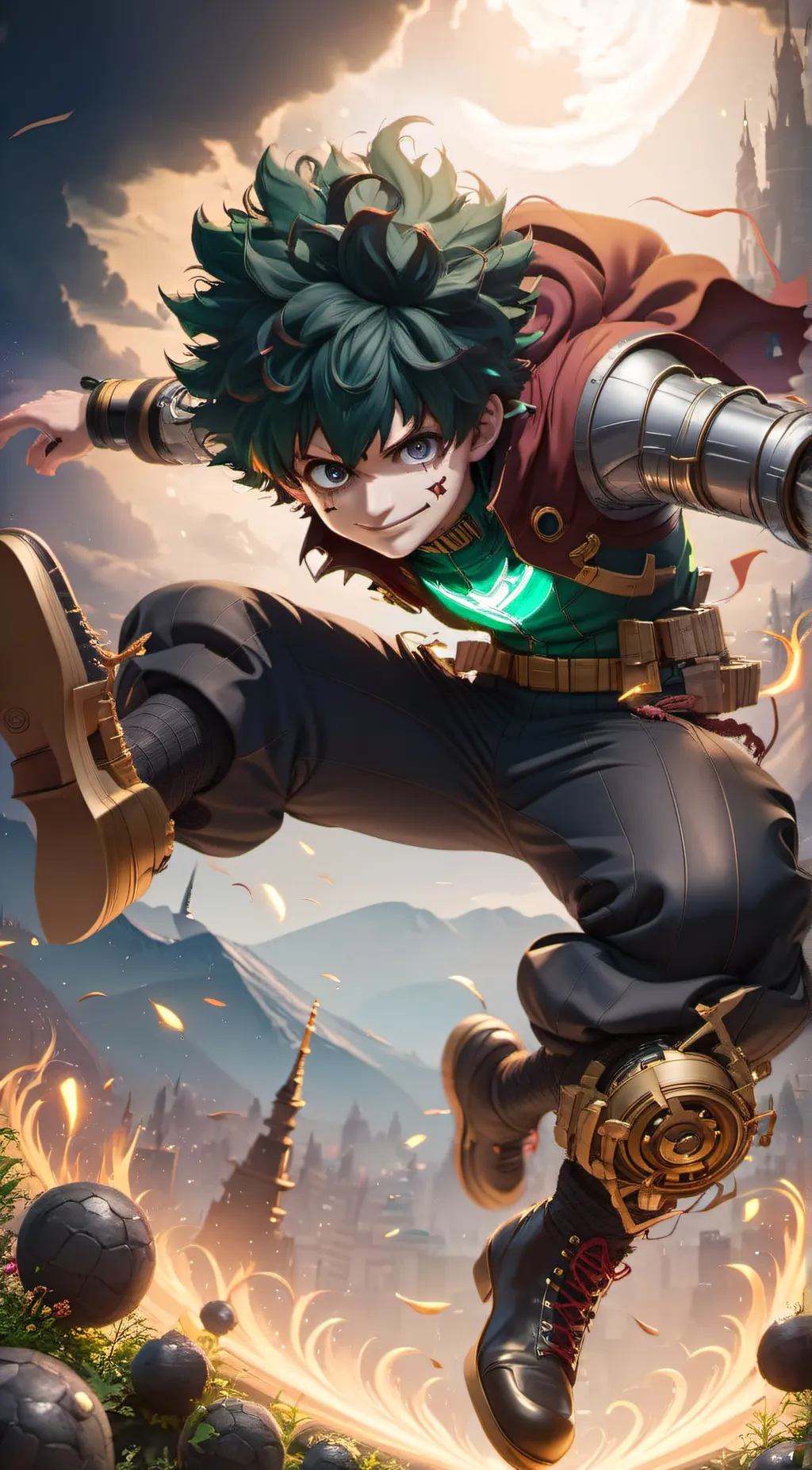 ai character: Deku background