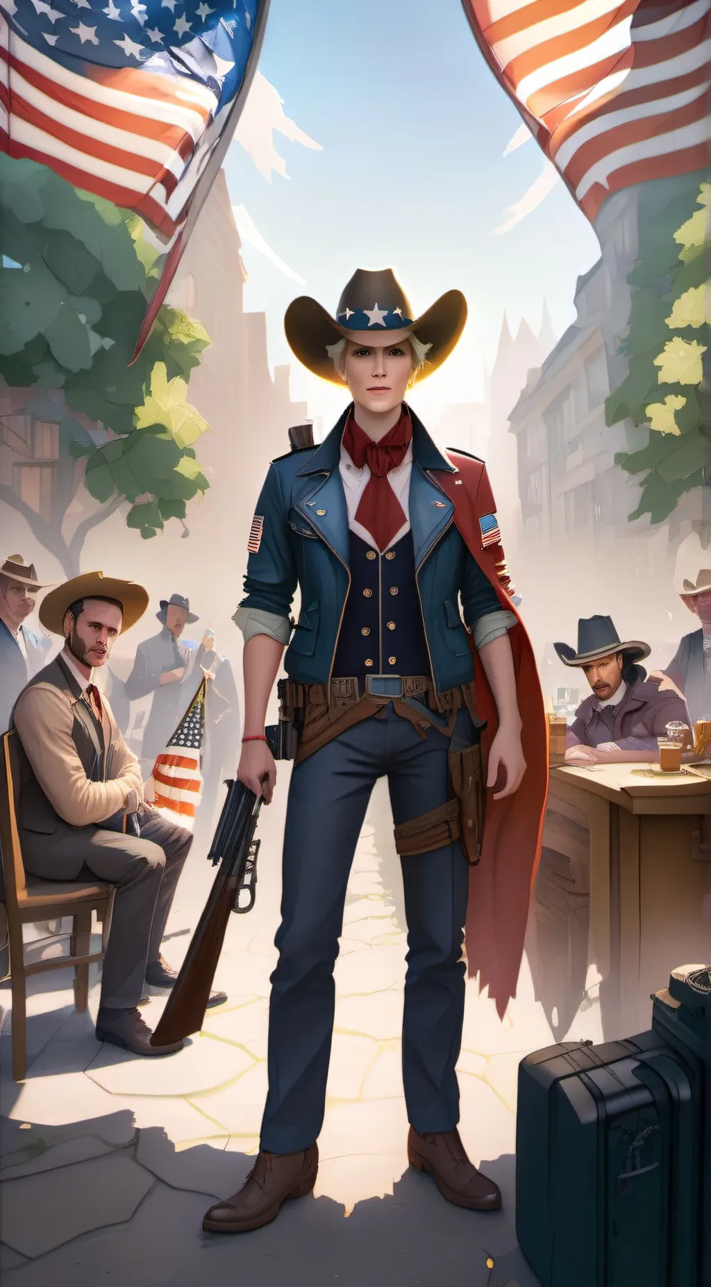 ai character: America background