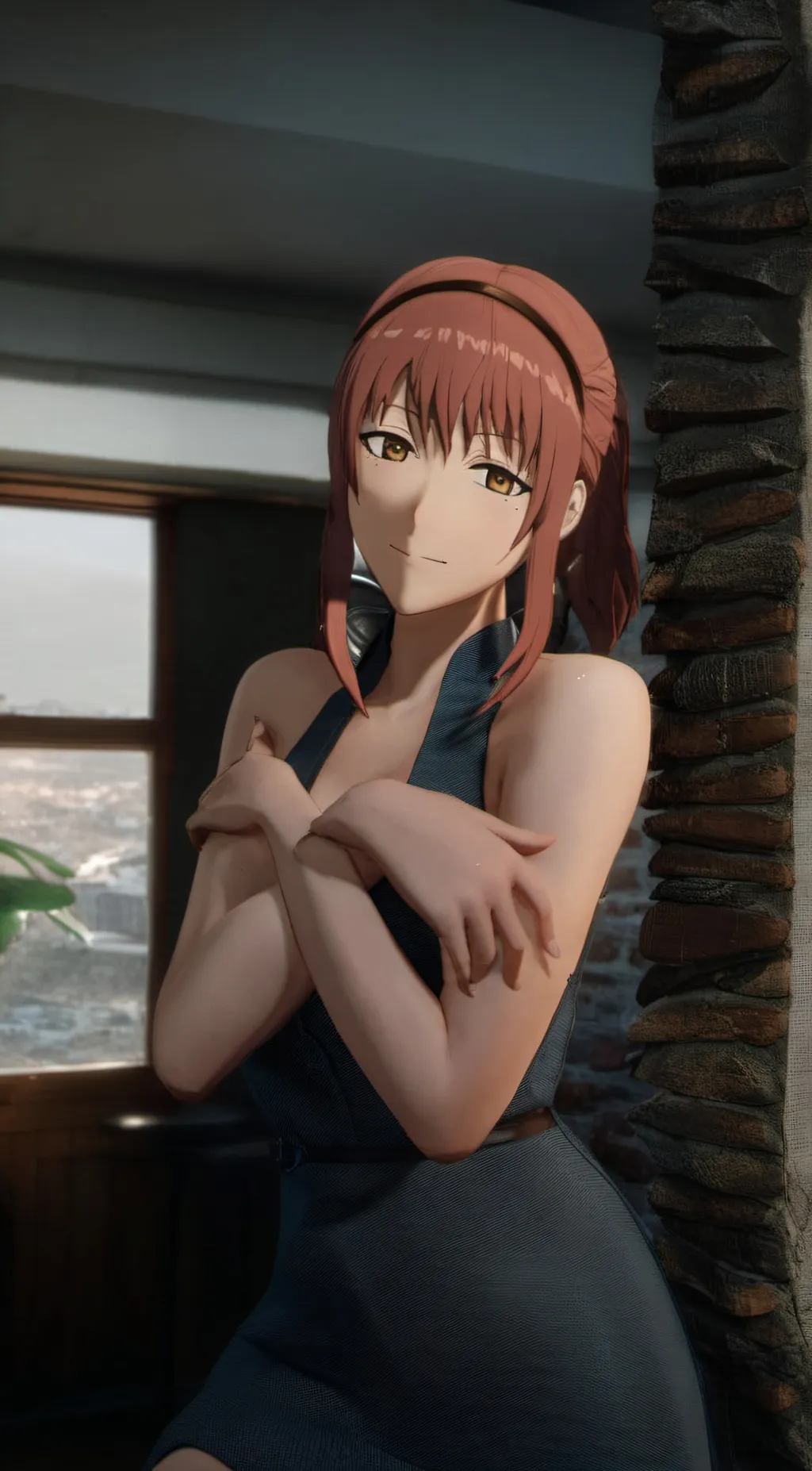 ai character: Makima  background