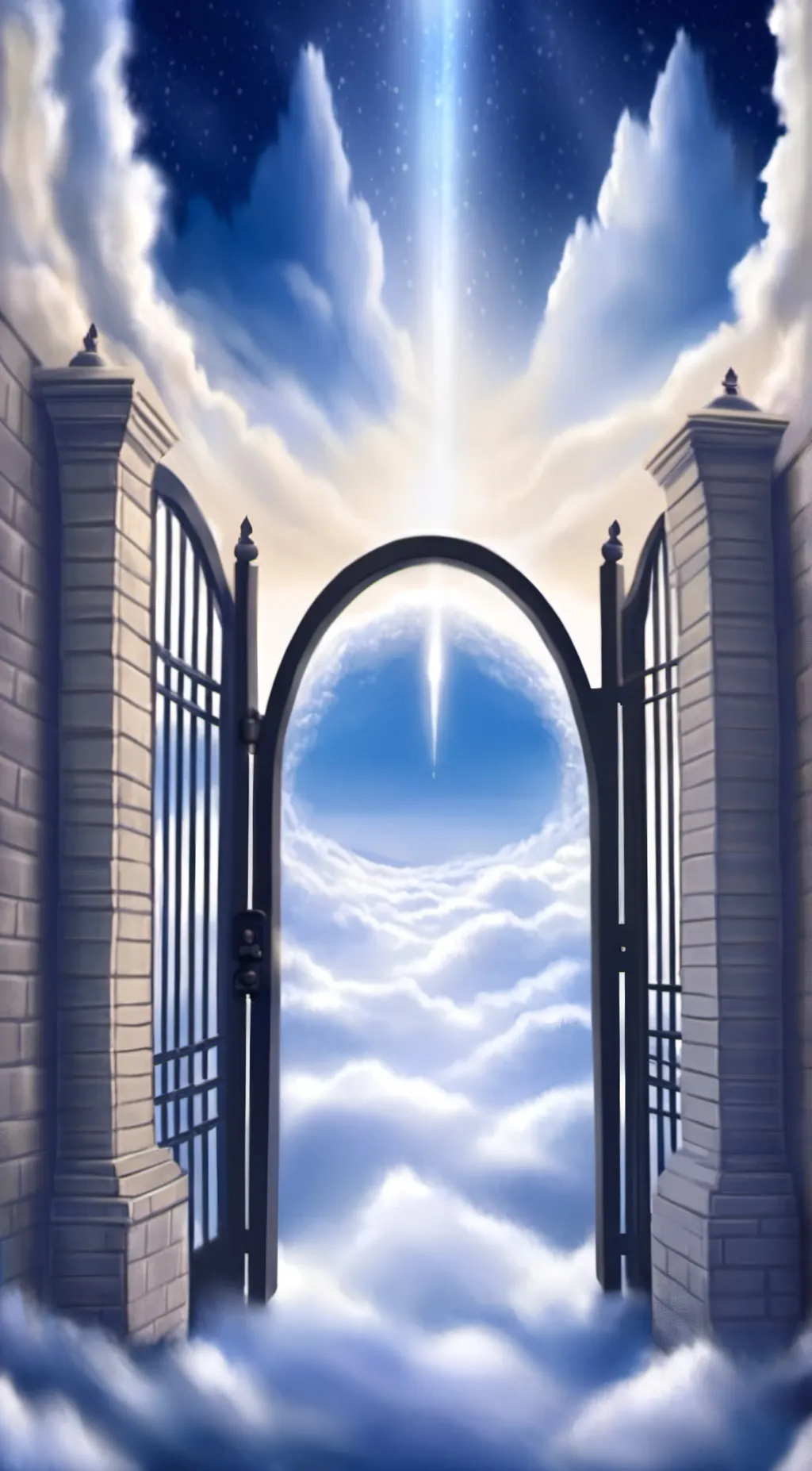 ai character: HEAVEN SAYS background