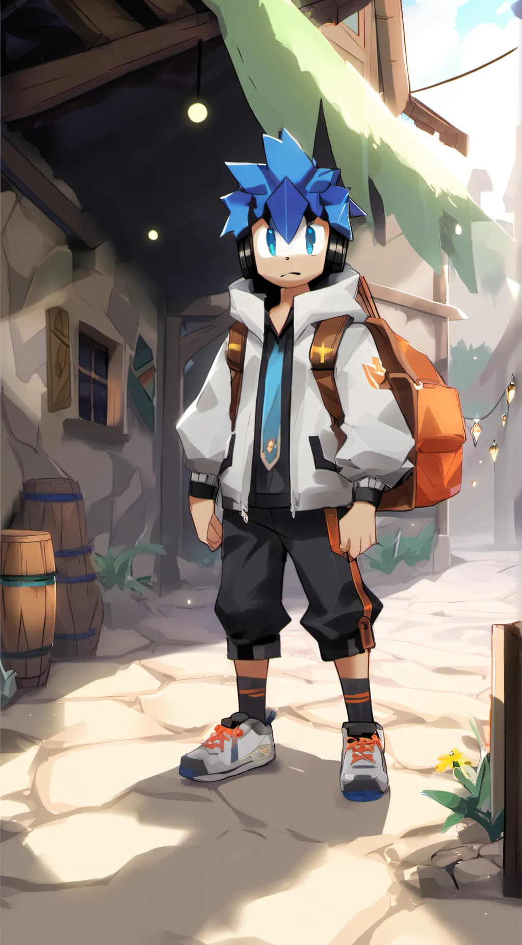 ai character: ein background