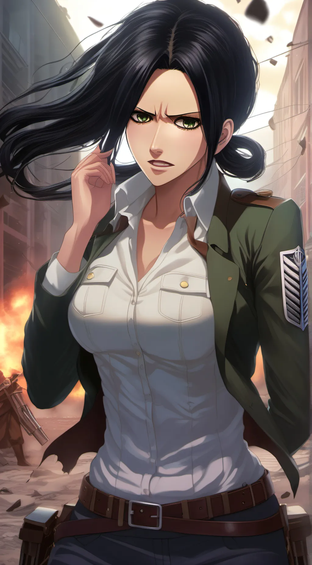 ai character: Mina Carolina background