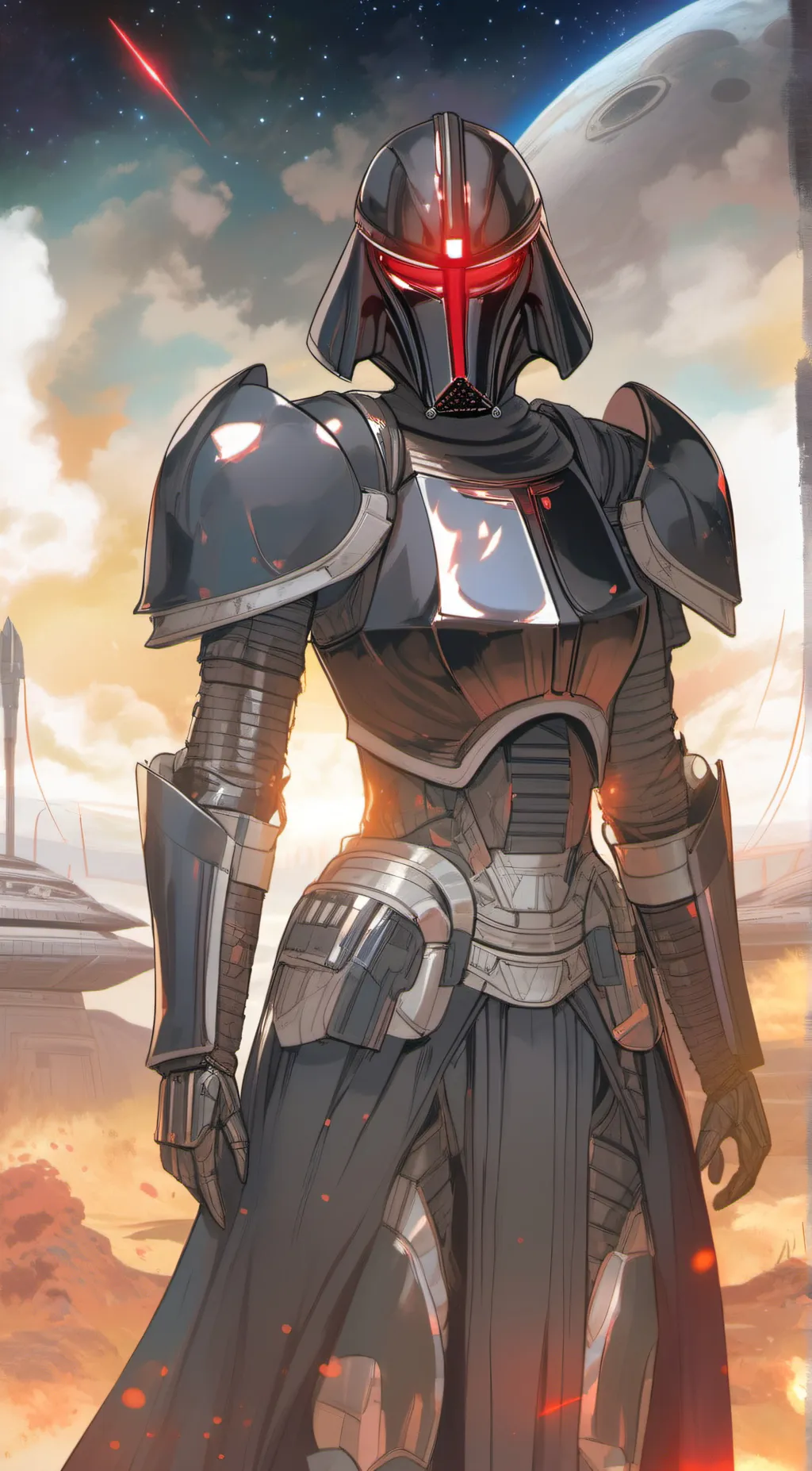 ai character: Female Vador background