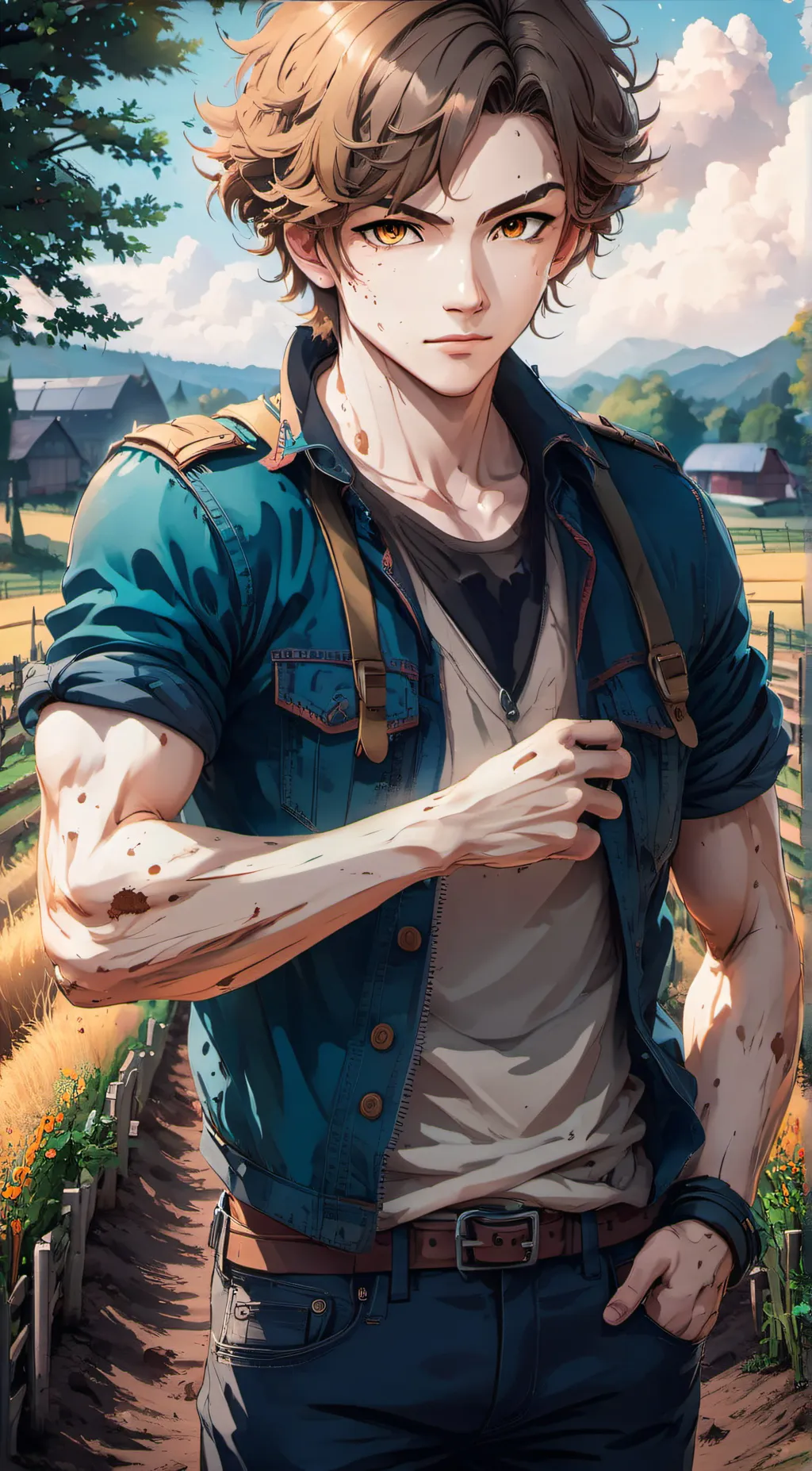 ai character: Easton background