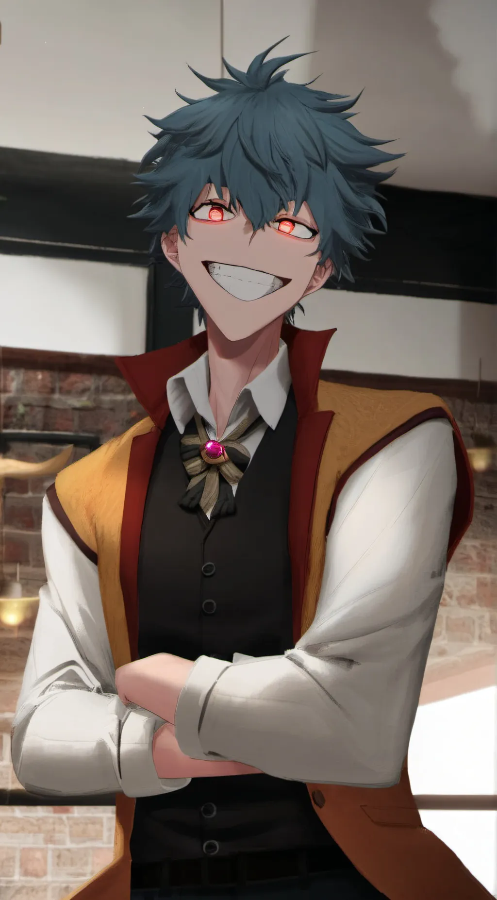 ai character: Villain deku background