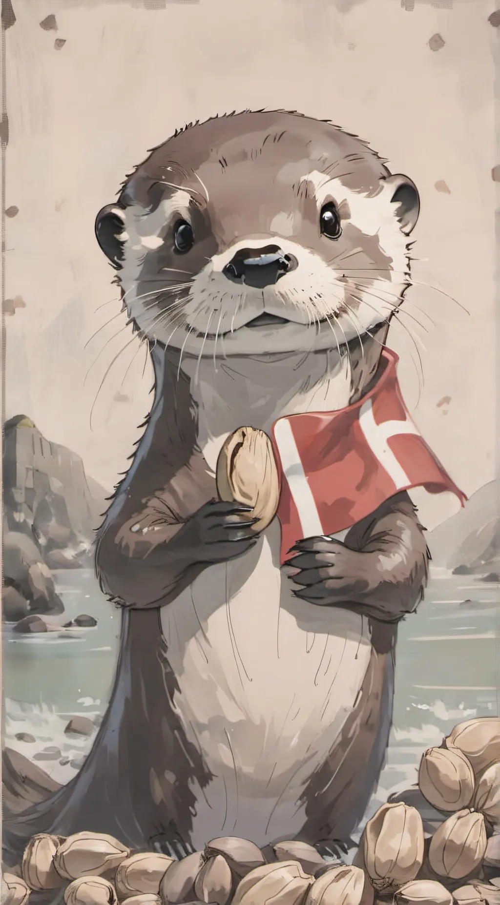ai character: Otto the Otter background