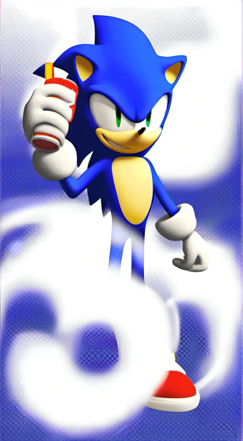 ai character: Sonic the hedgehog background