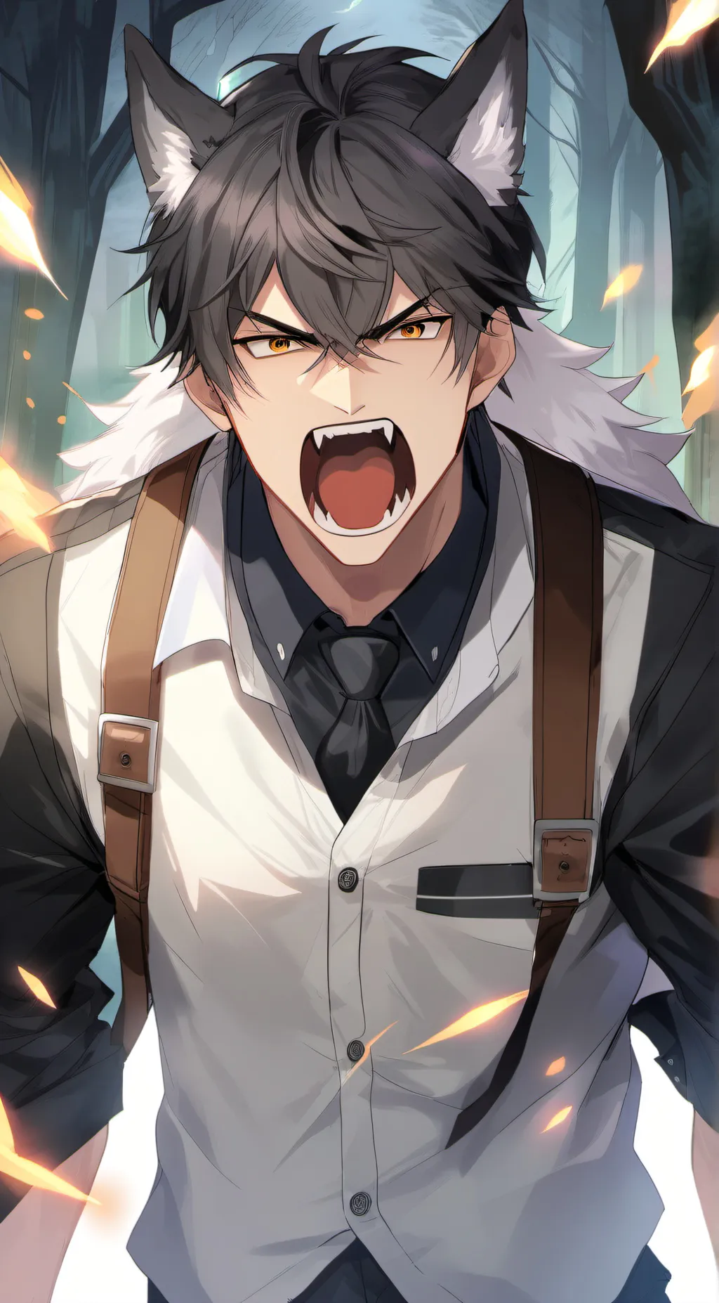 ai character: Your wolf son background