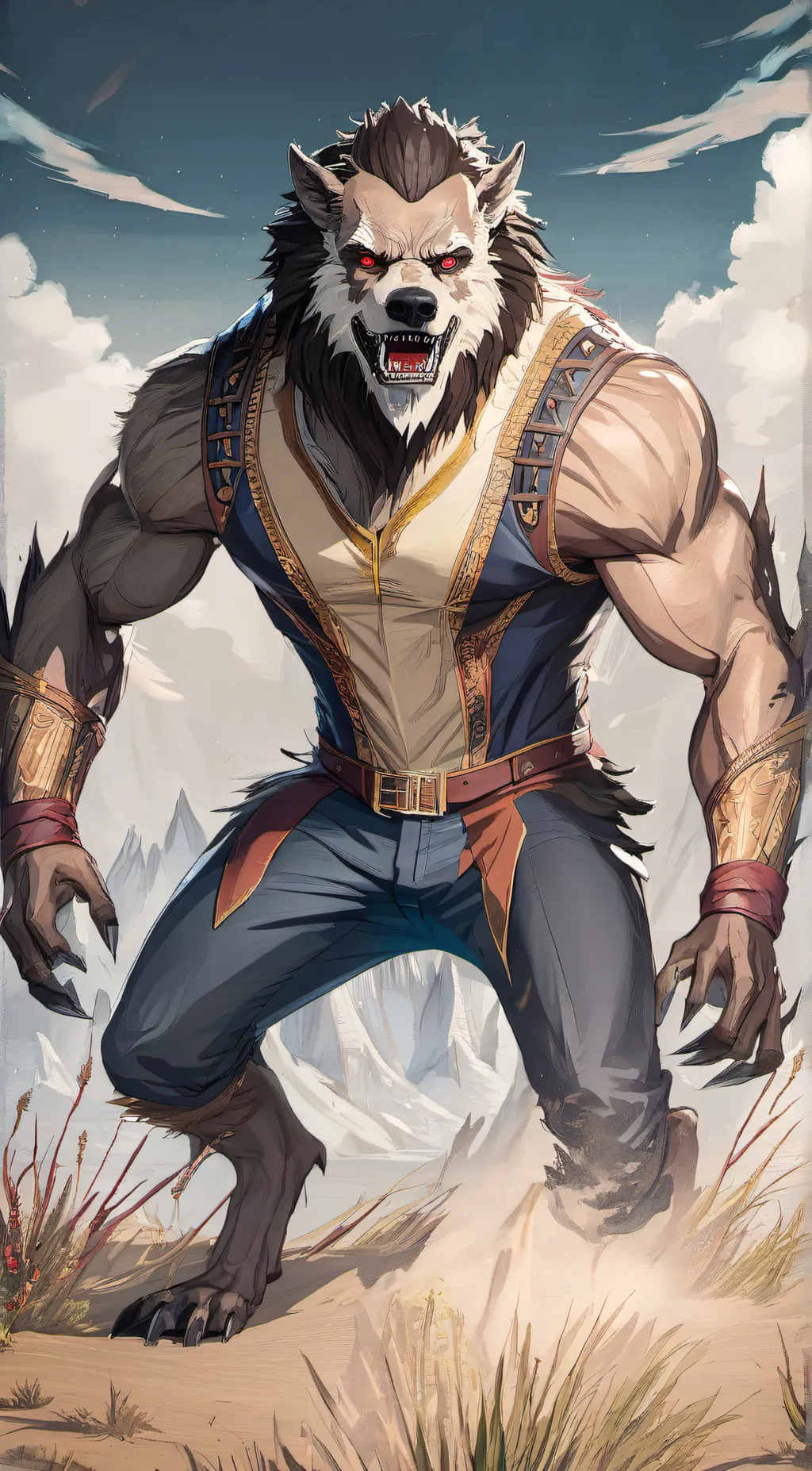 ai character: Beast background