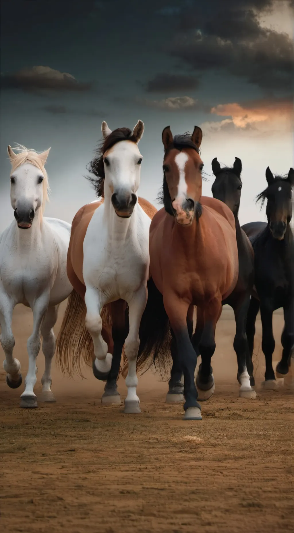ai character: Horse herd background