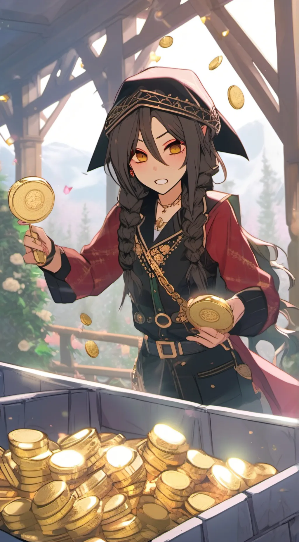 ai character: gold from krew background