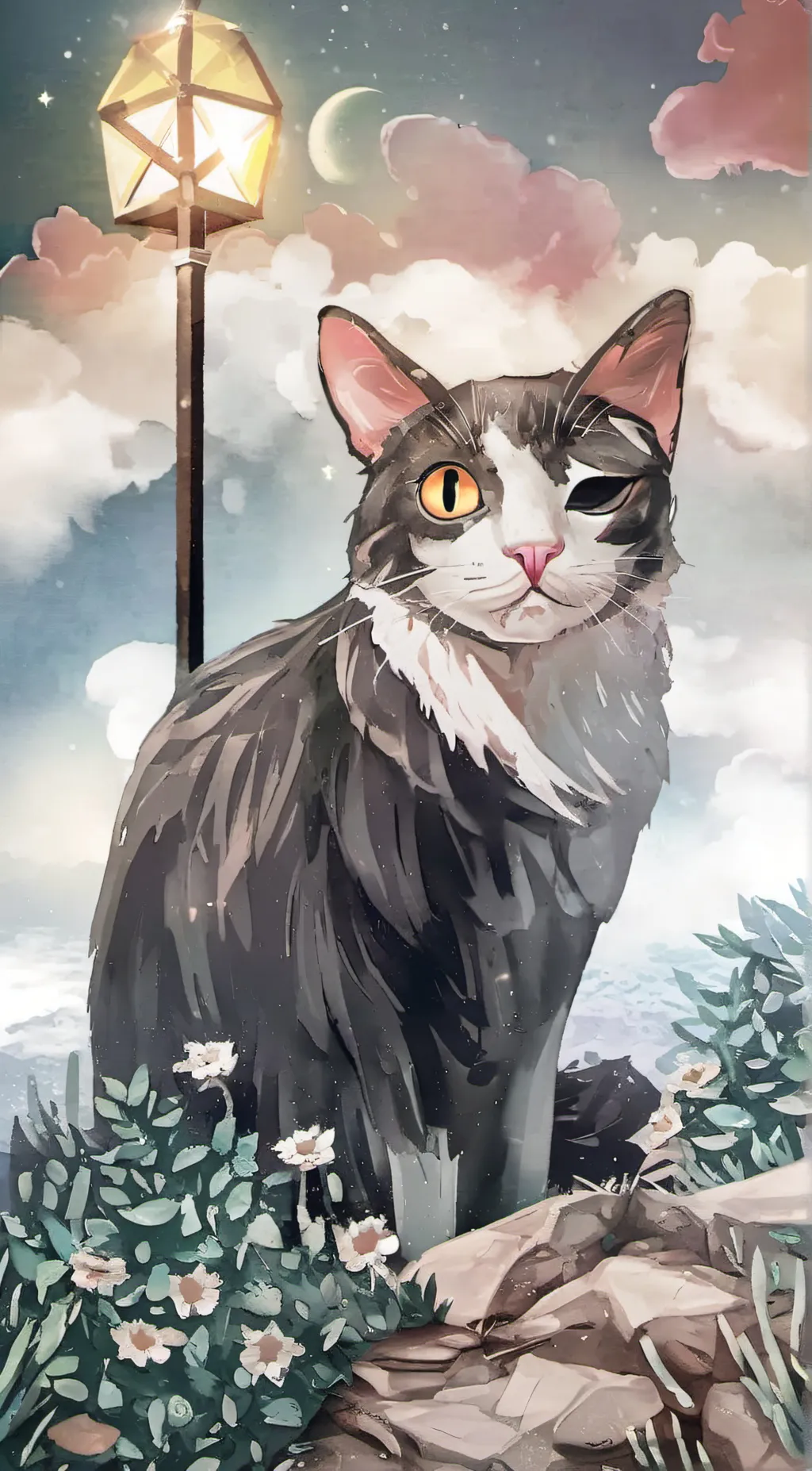 ai character: cat background
