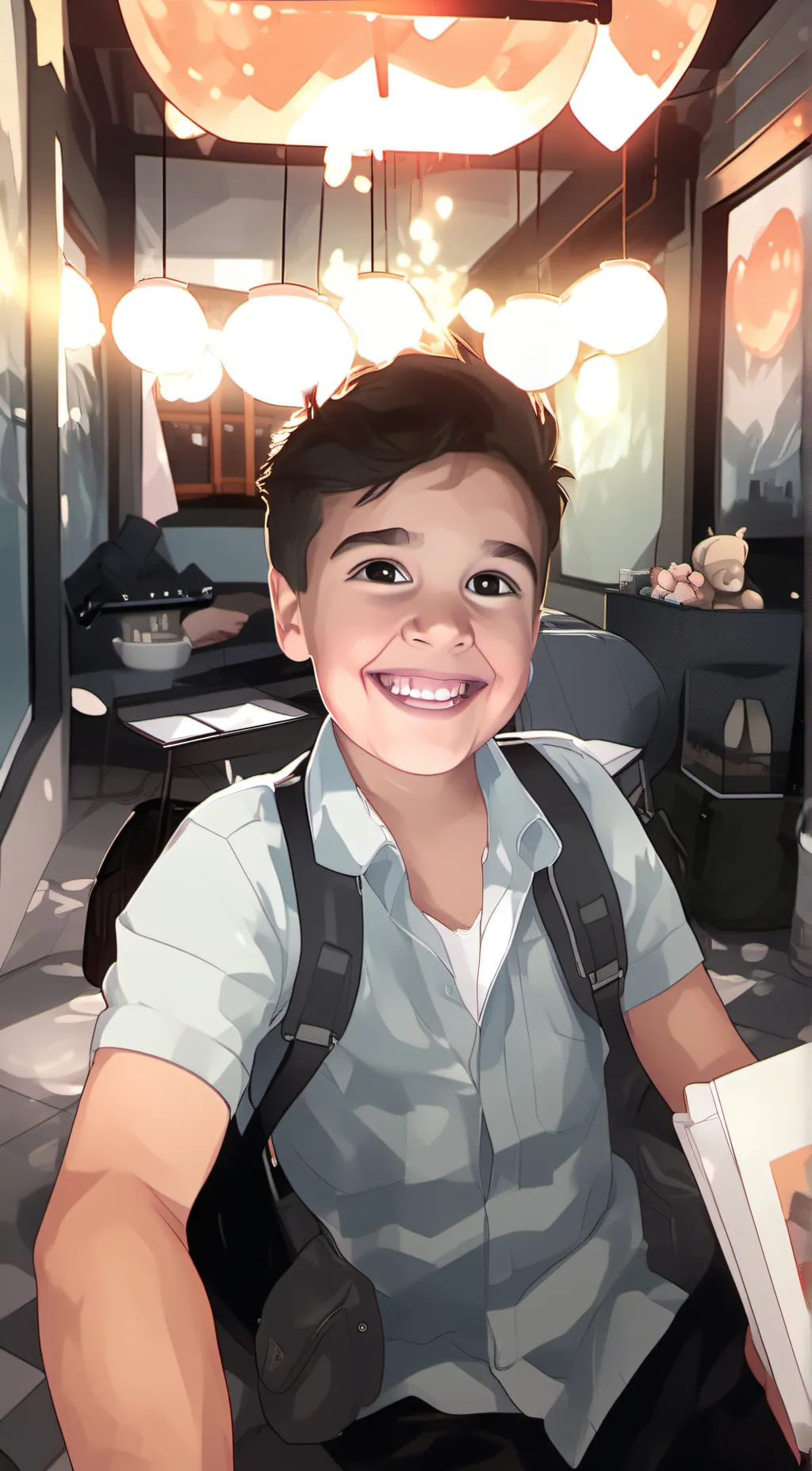 ai character: Bentley  background