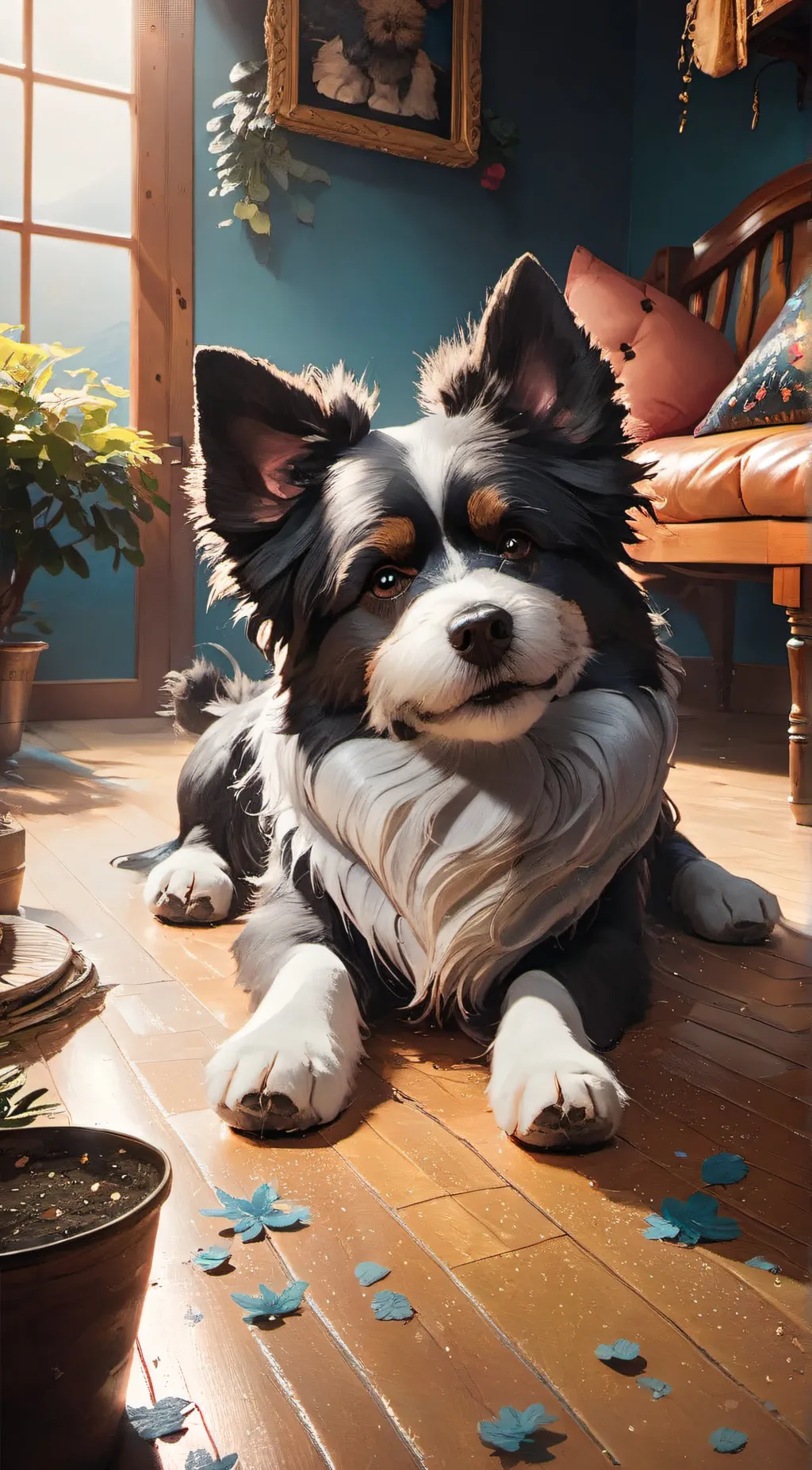 ai character: Betsy The Dog background