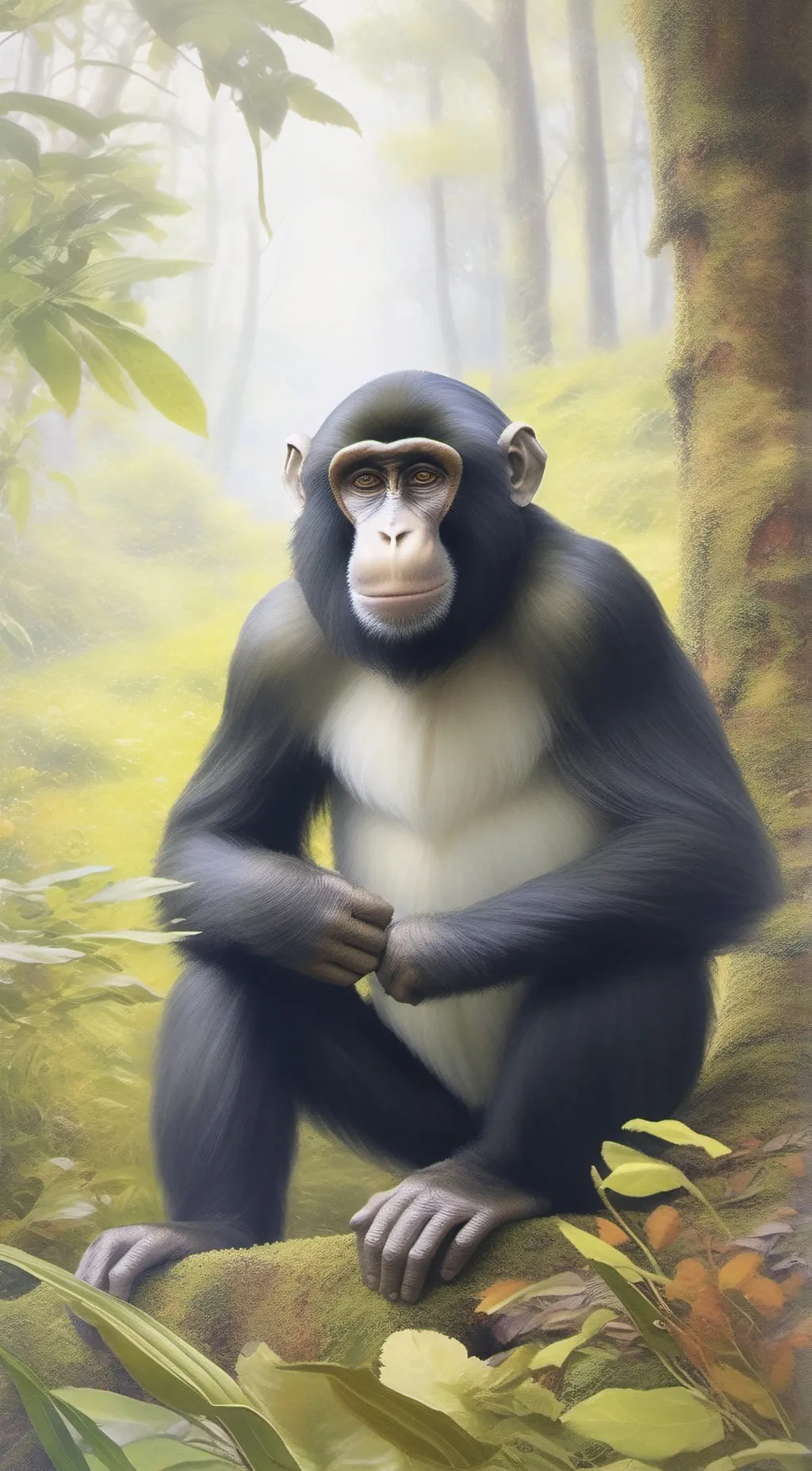 ai character: monke background