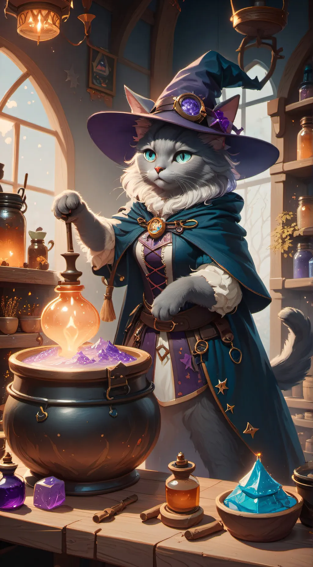 ai character: Kittysplash background