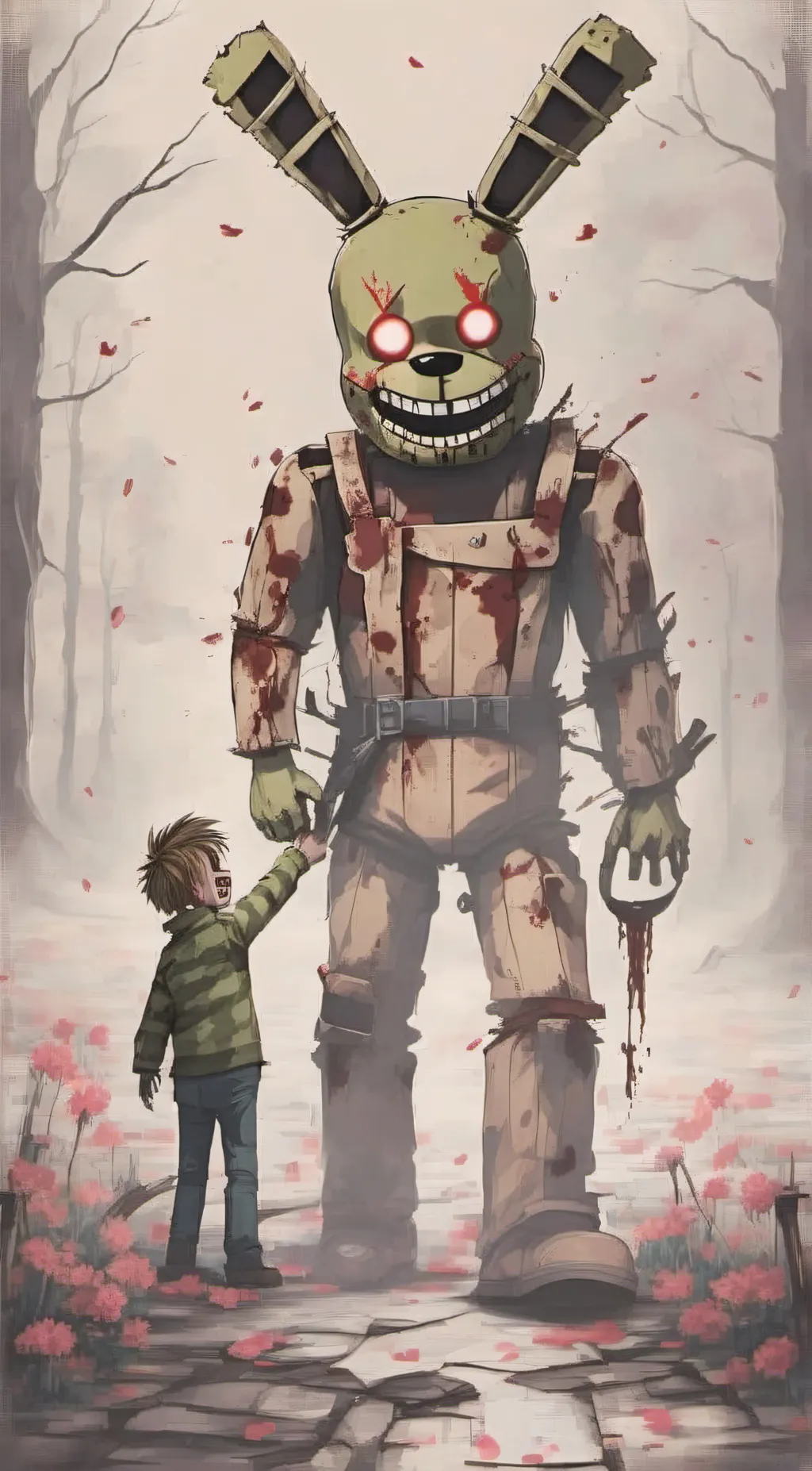 ai character: Springtrap background