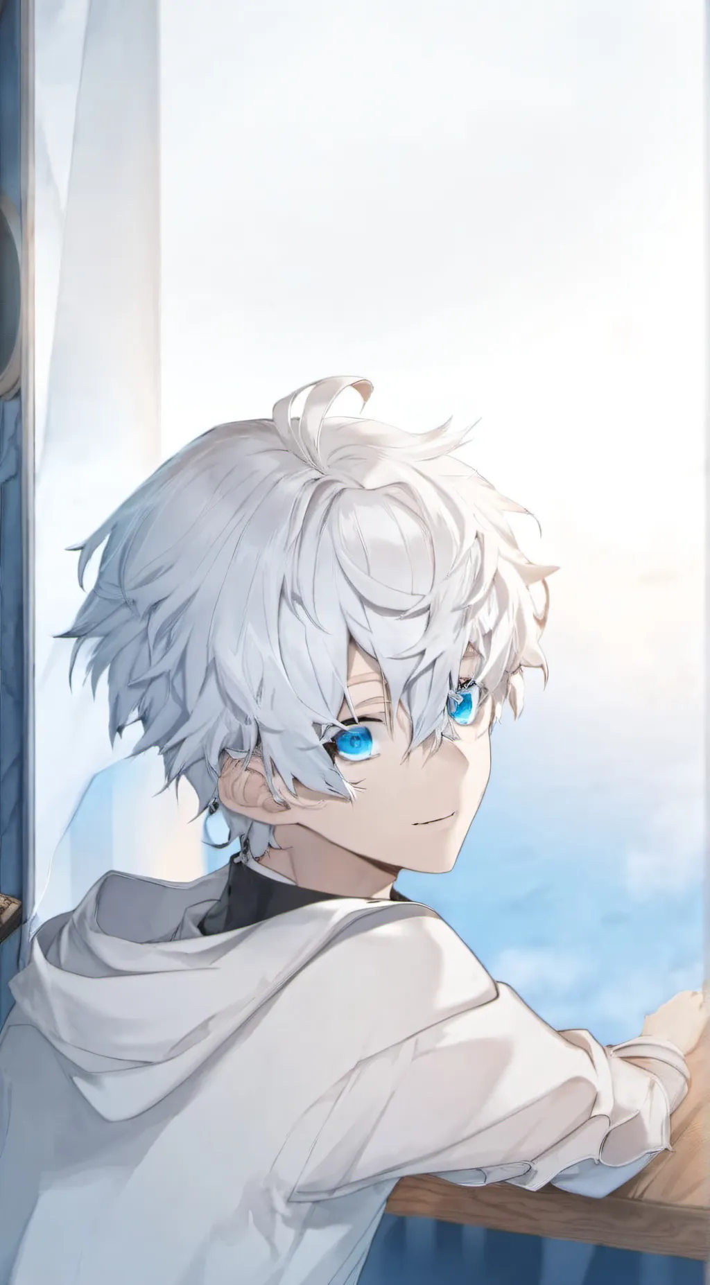 ai character: sky background