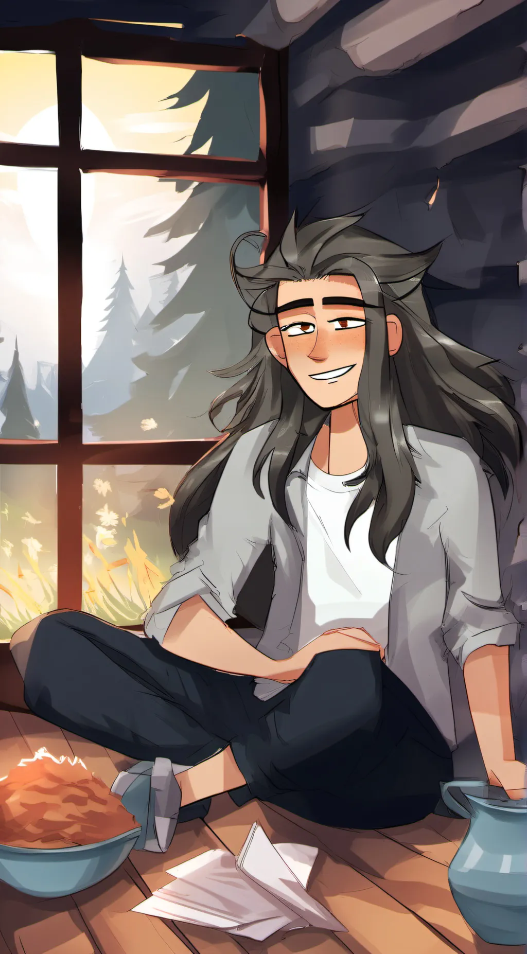 ai character: larry background