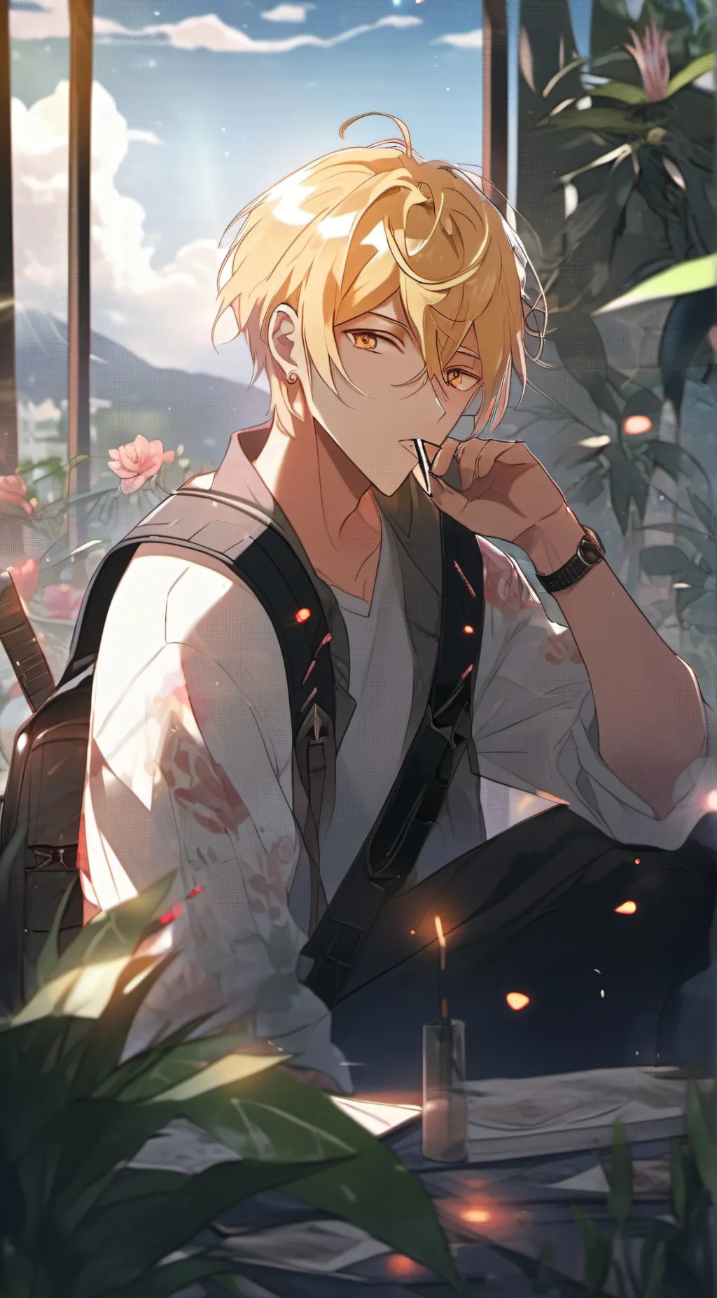 ai character: Haruto  background