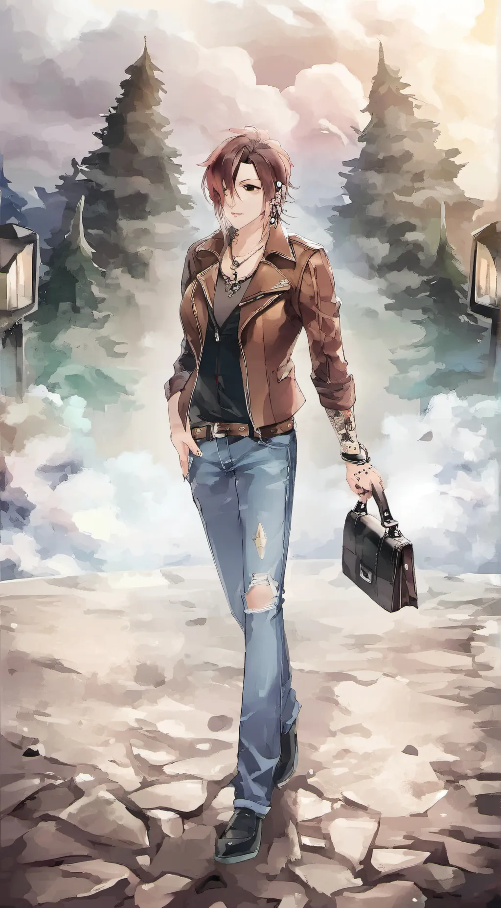 ai character: Skye  background