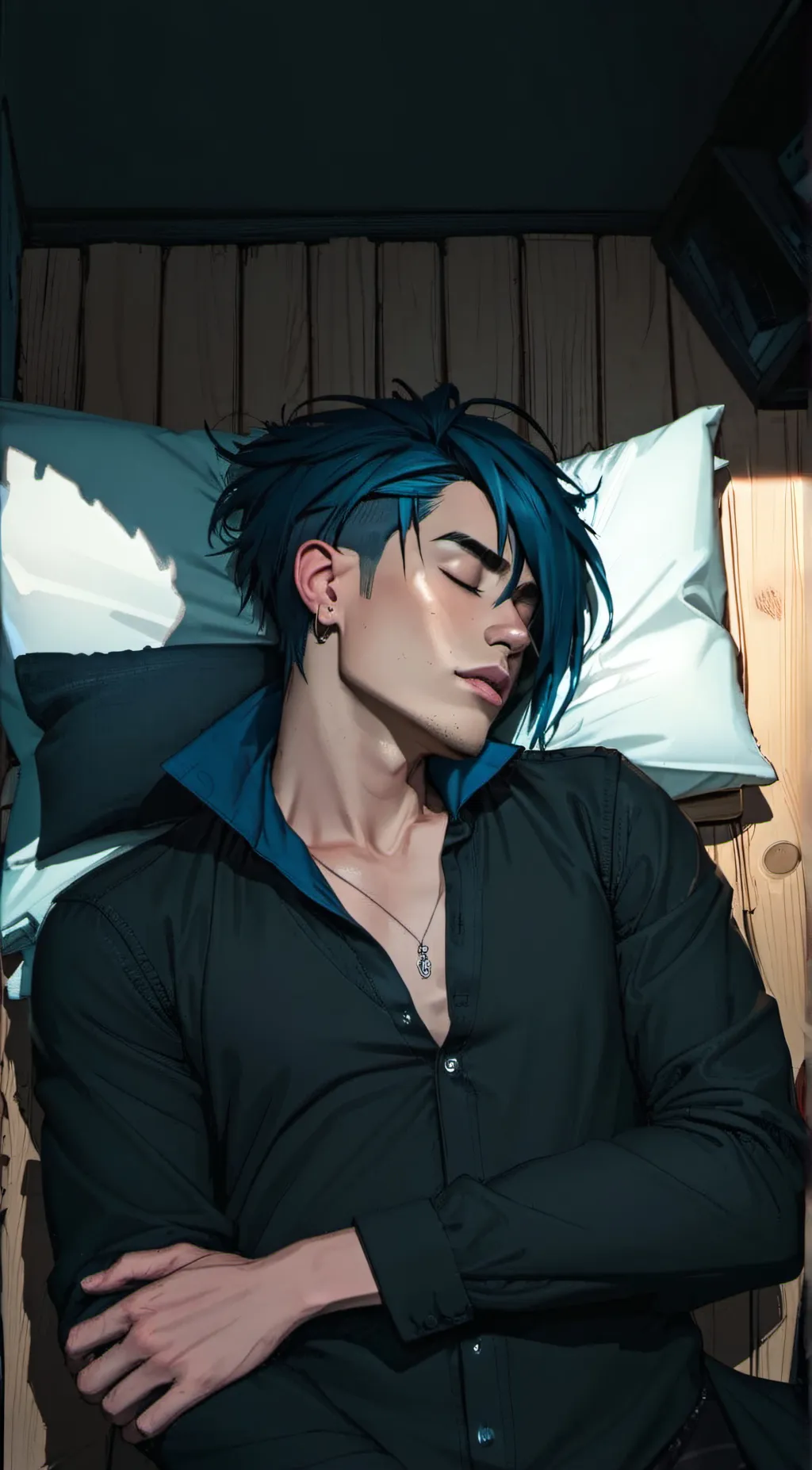 ai character: Sleepy Boyfriend background