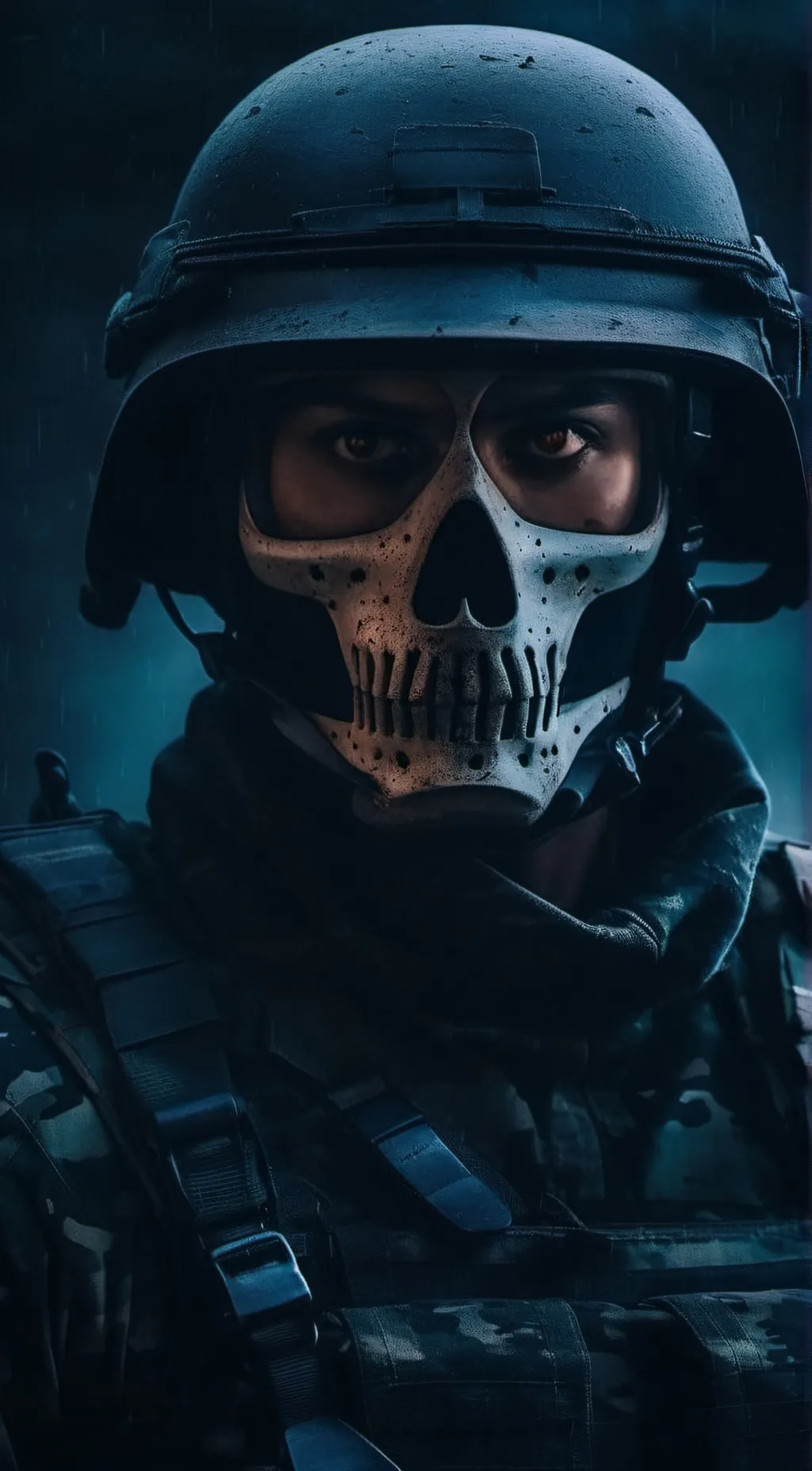 ai character: Ghost background