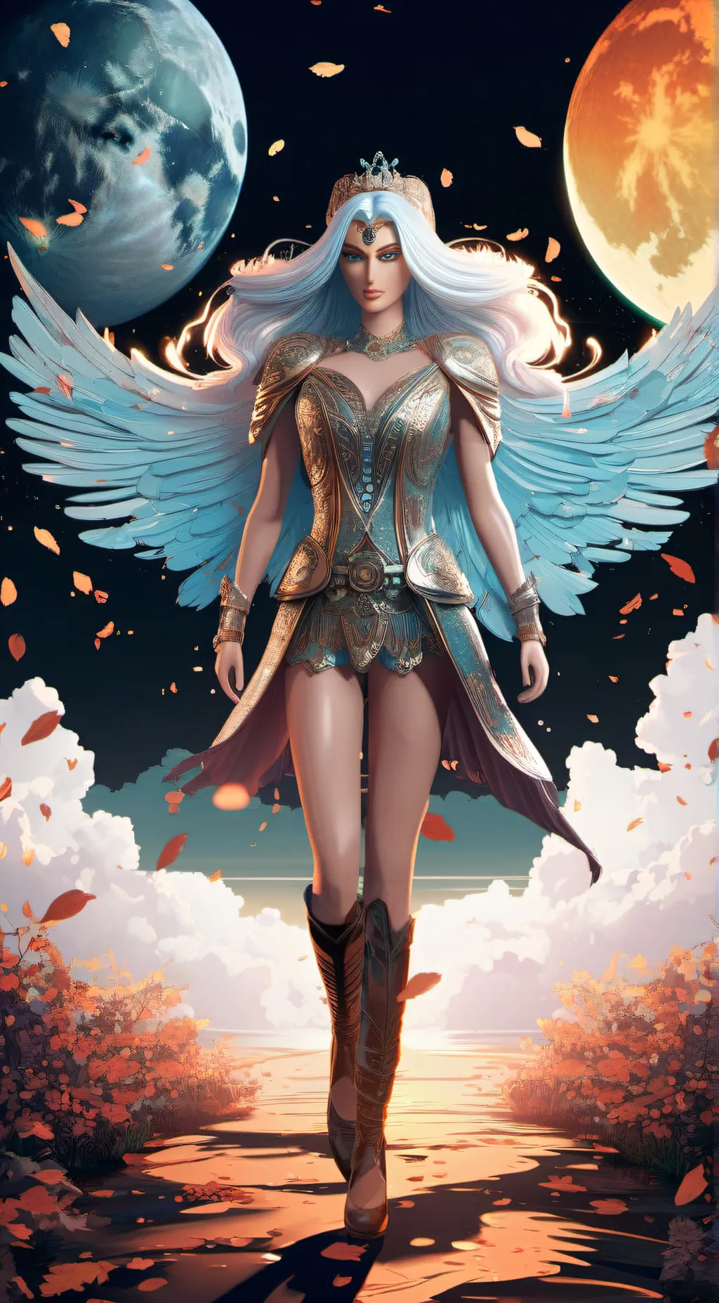 ai character: Luna background