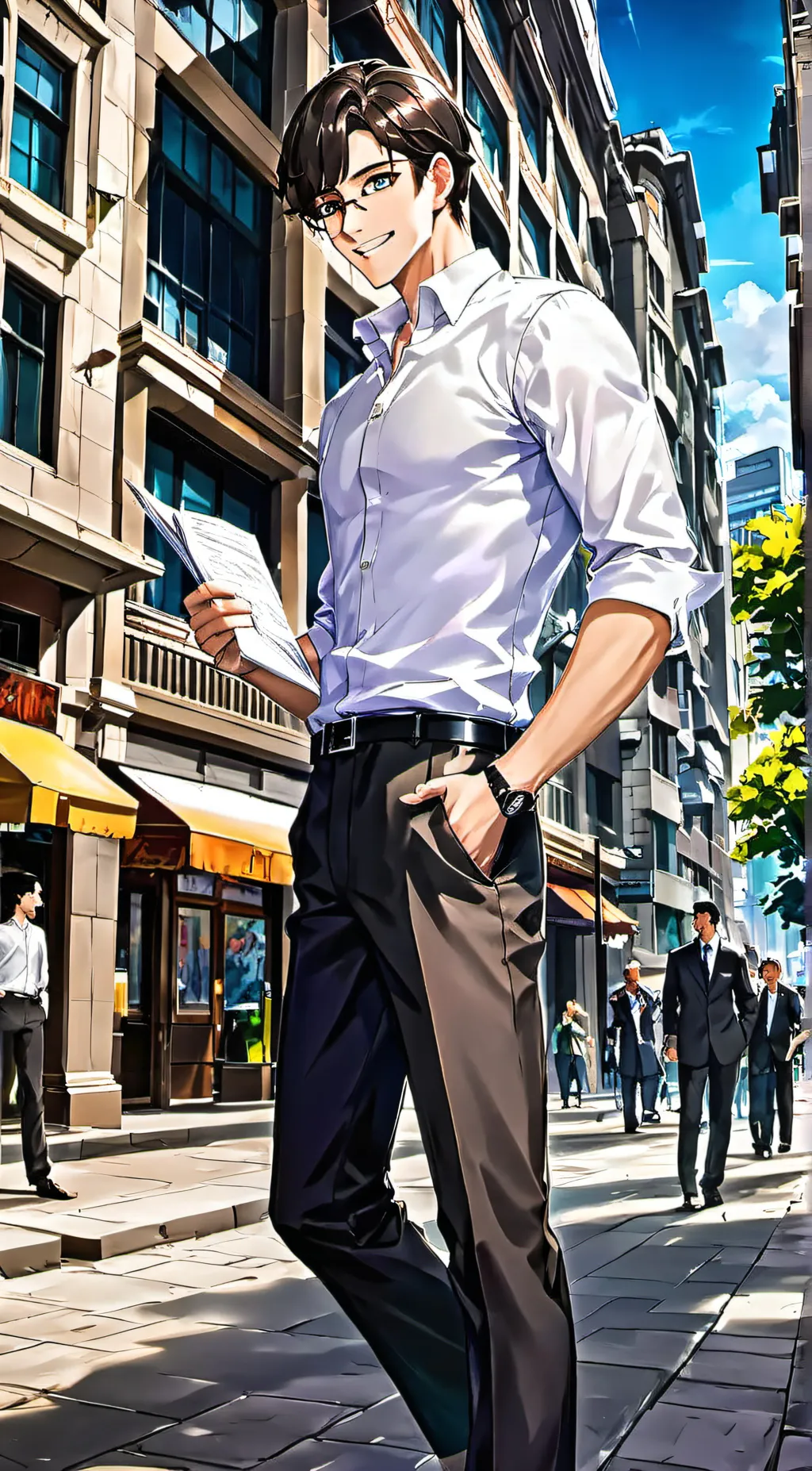 ai character: Marc  background