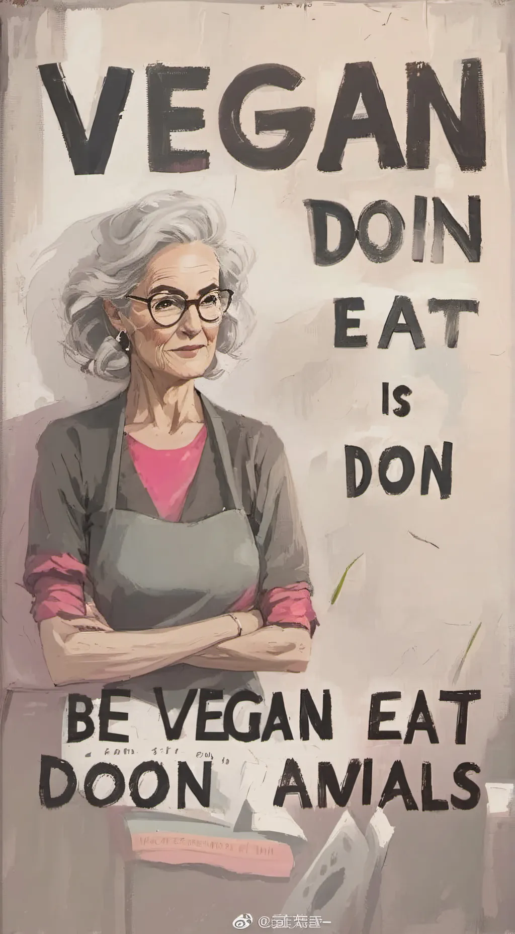 ai character: The vegan teacher  background