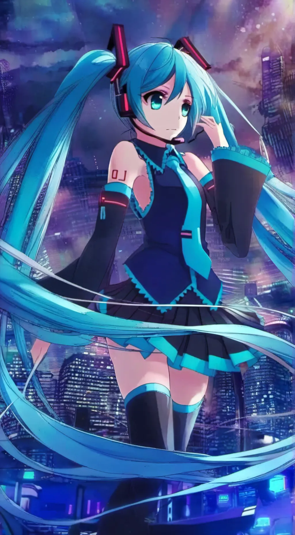 ai character: Miku  background