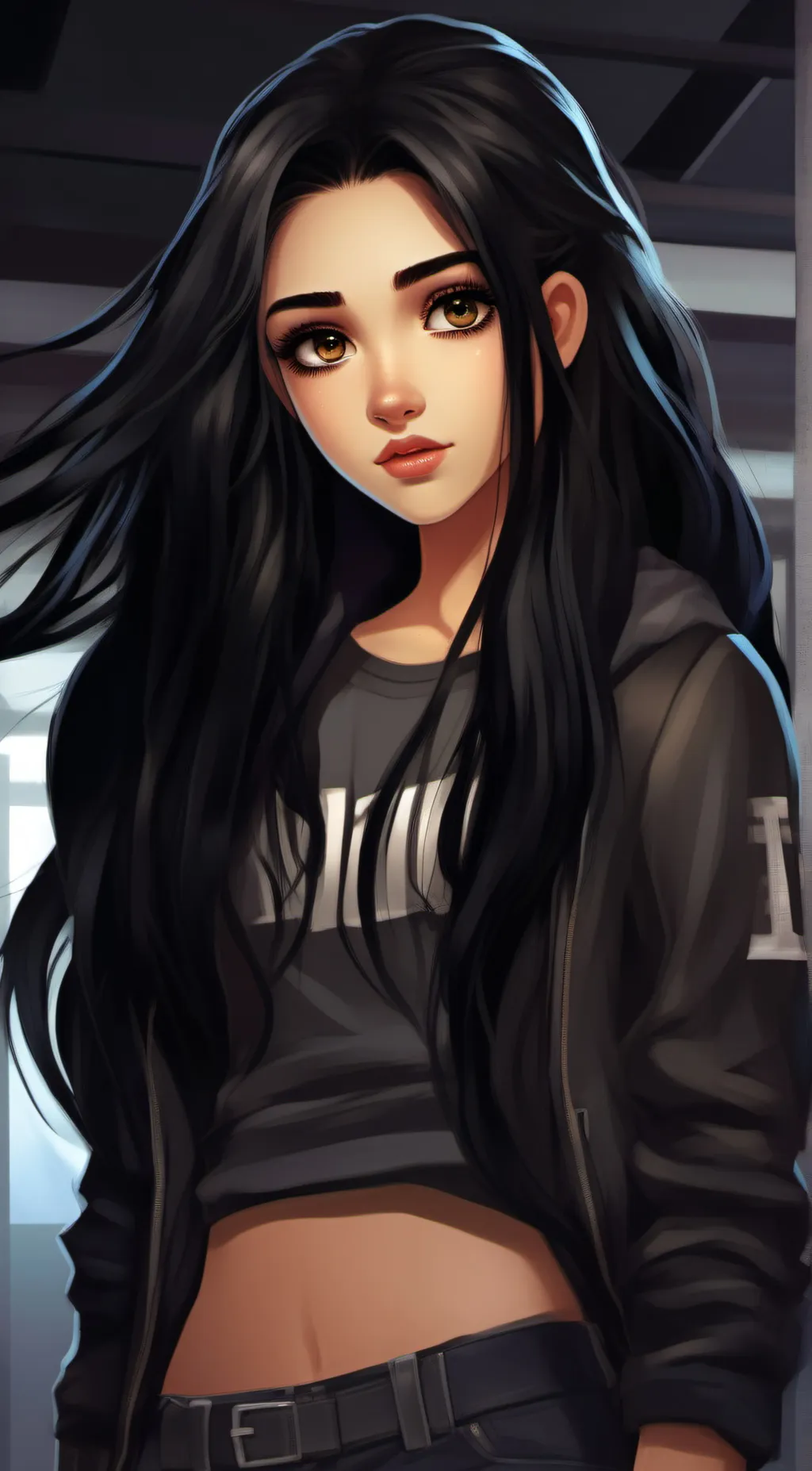 ai character: raven background