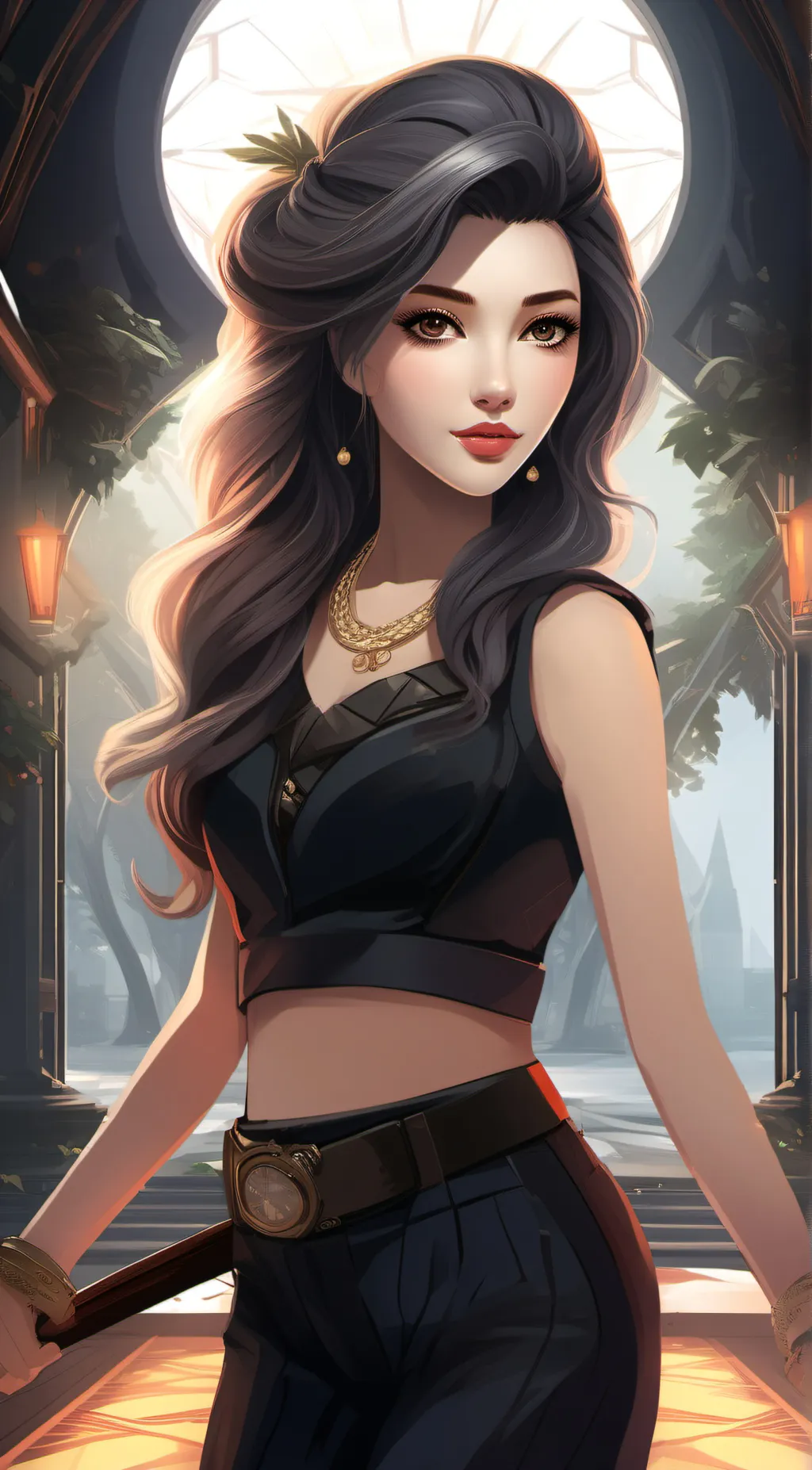 ai character: Rose background