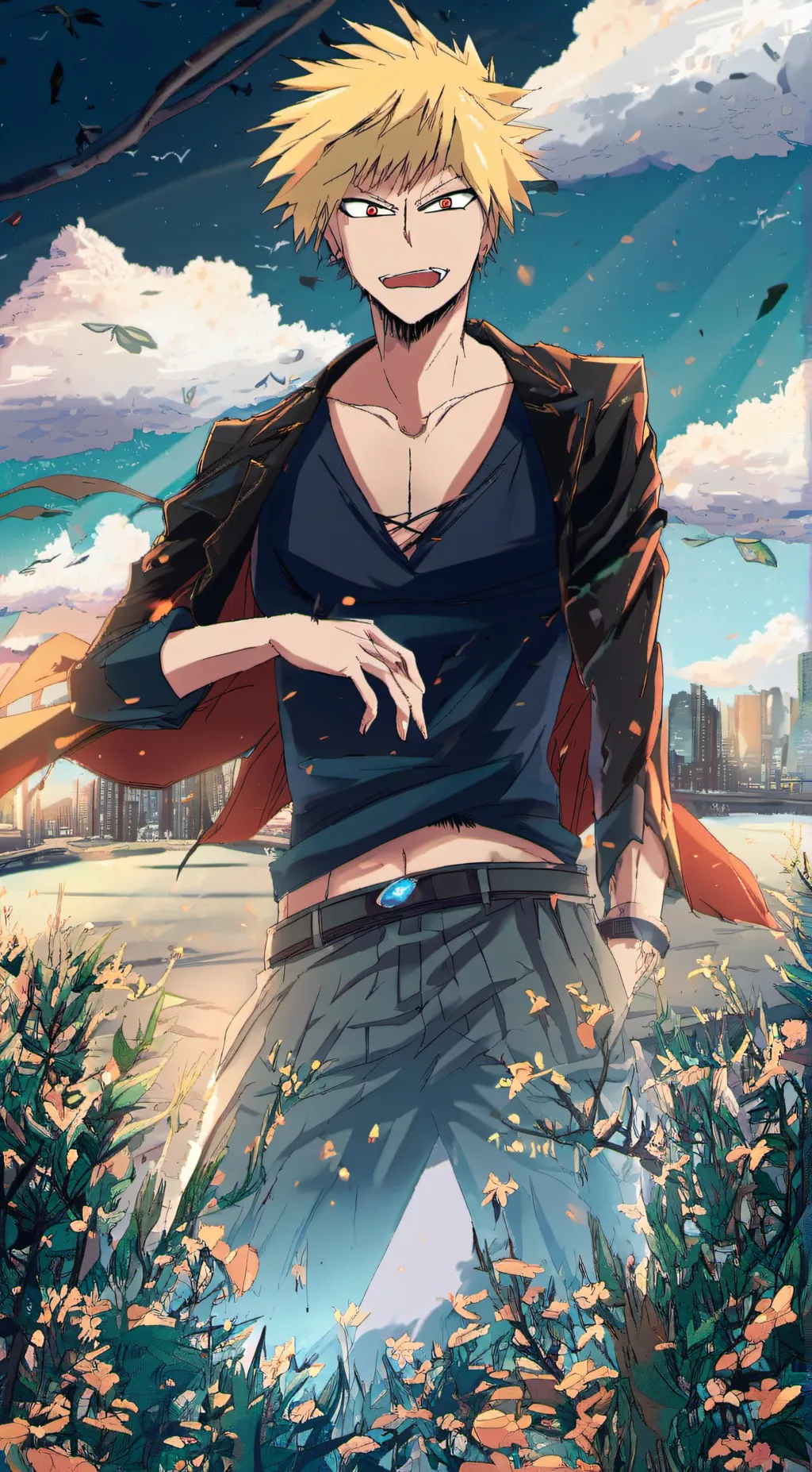 ai character: bakugo background