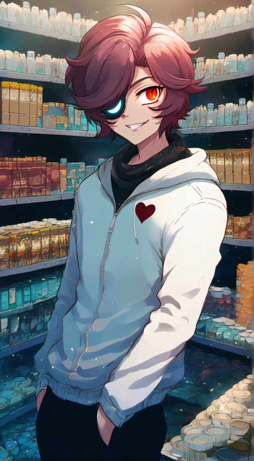 ai character: Love (oc) background