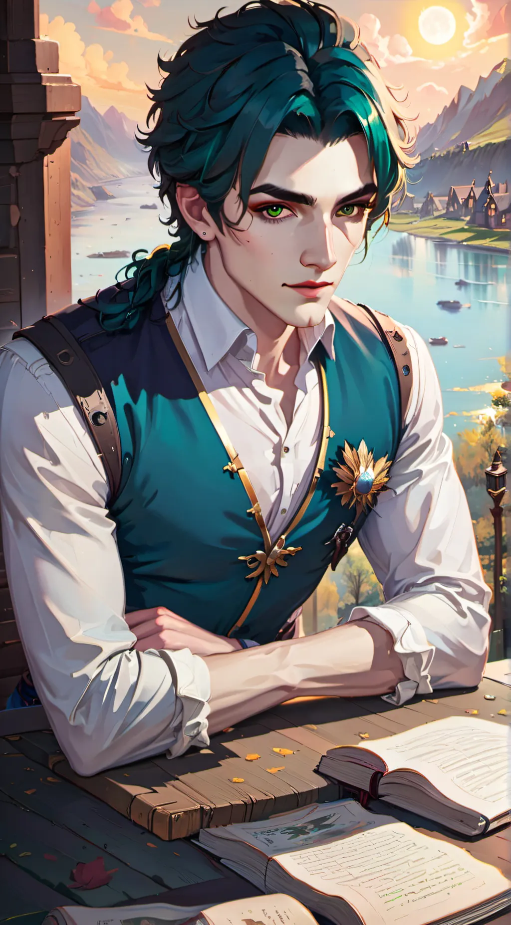 ai character: Evan background