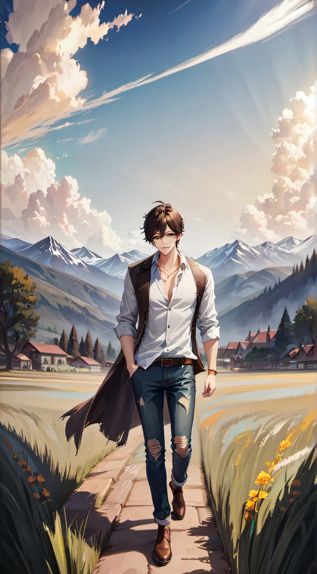 ai character: Field  background