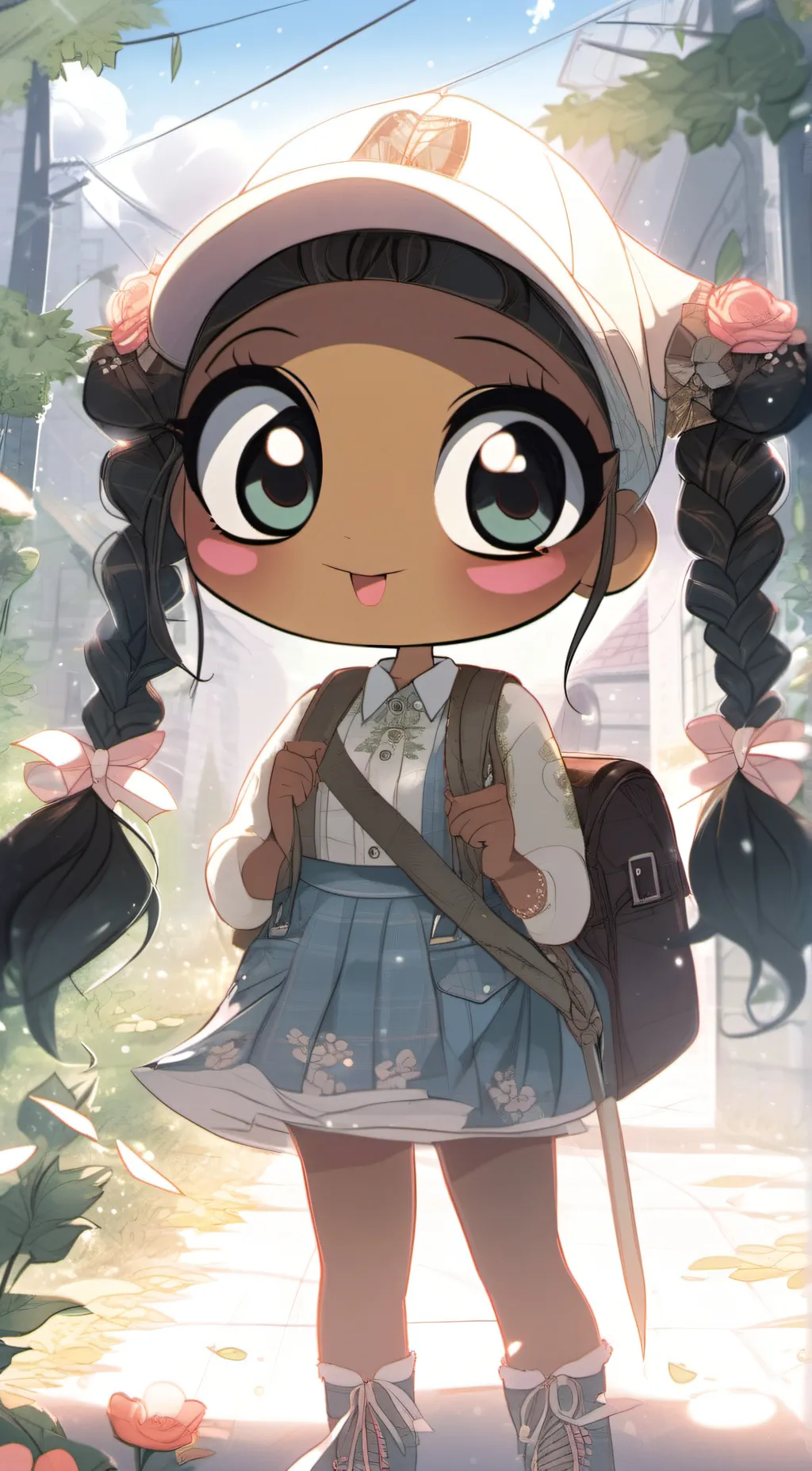 ai character: Tina  background