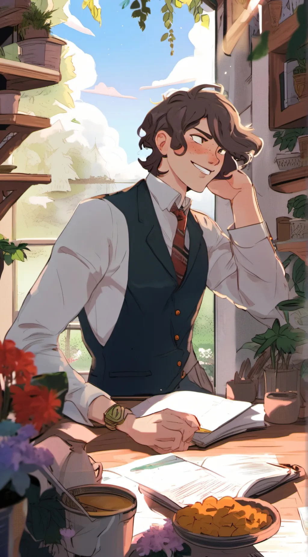 ai character: Lynx  background