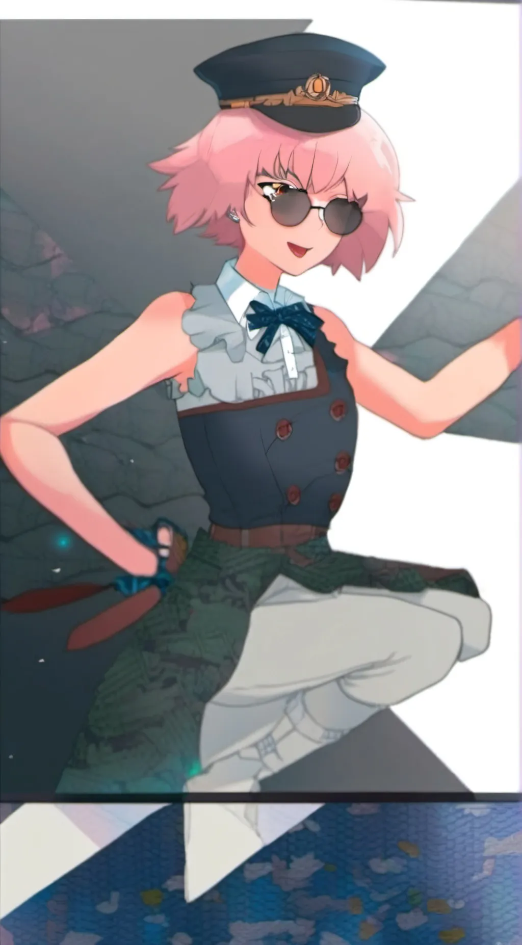 ai character: female swap test background