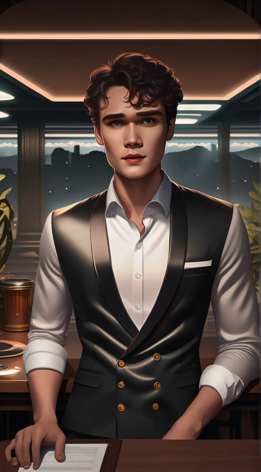 ai character: mattheo Riddle  background