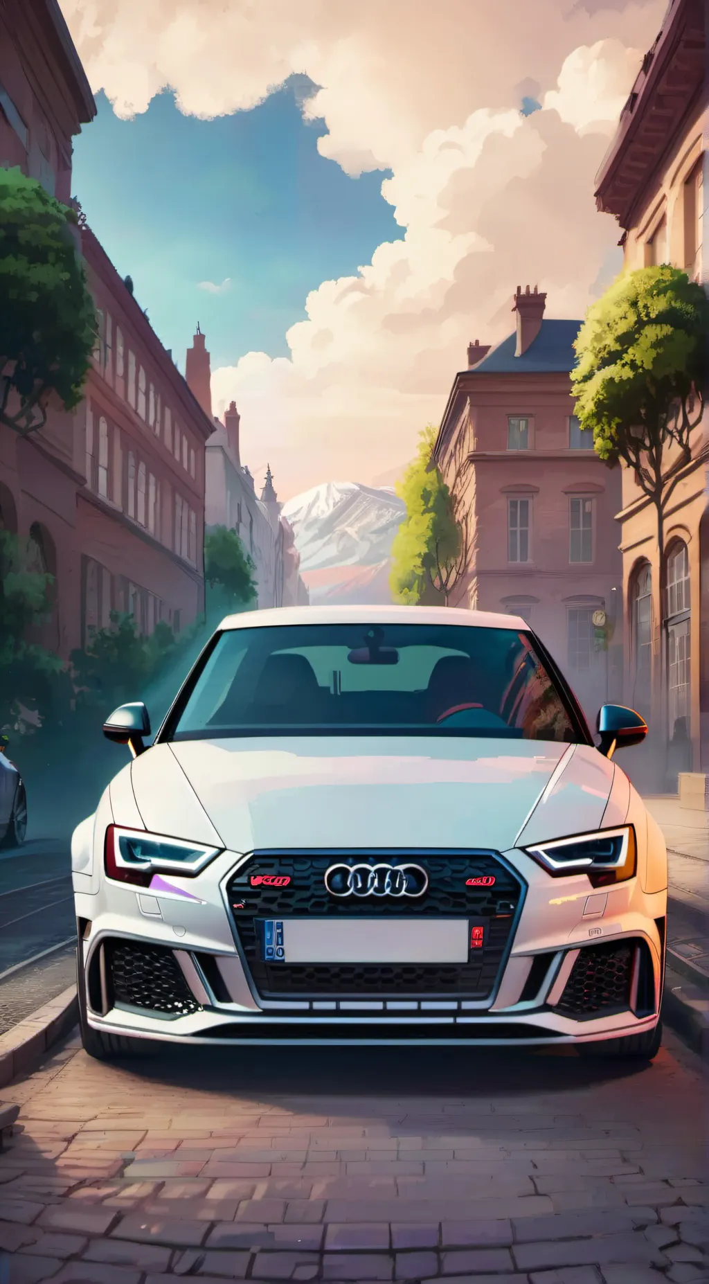 ai character: Audi RS3 Avant background