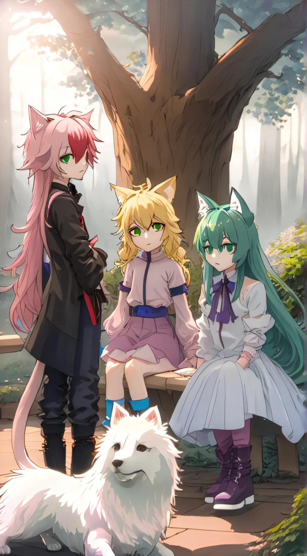 ai character: Lana,cherry,Lexi background